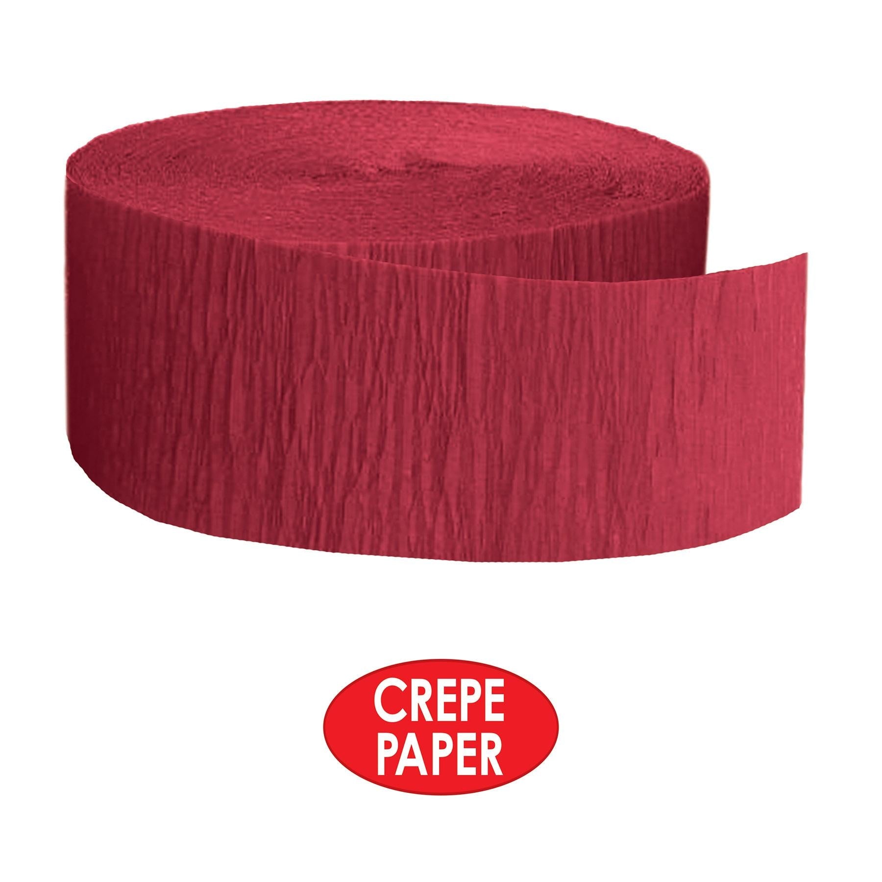 12 Pack Beistle FR Party Festive Crepe Streamers - Red Decorative Party Supplies for Birthday, Wedding & Holiday Decorations