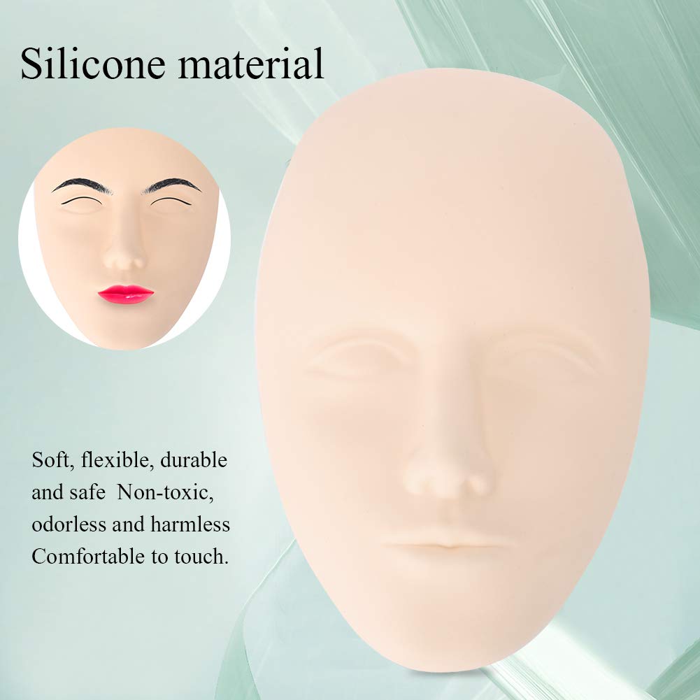 Professional Mannequin Head for Eyelash & Eyebrow Training - Realistic Practice Model for Makeup & Lash Extension Kits (#02) - Perfect for Beauty School Students & Salon Professionals