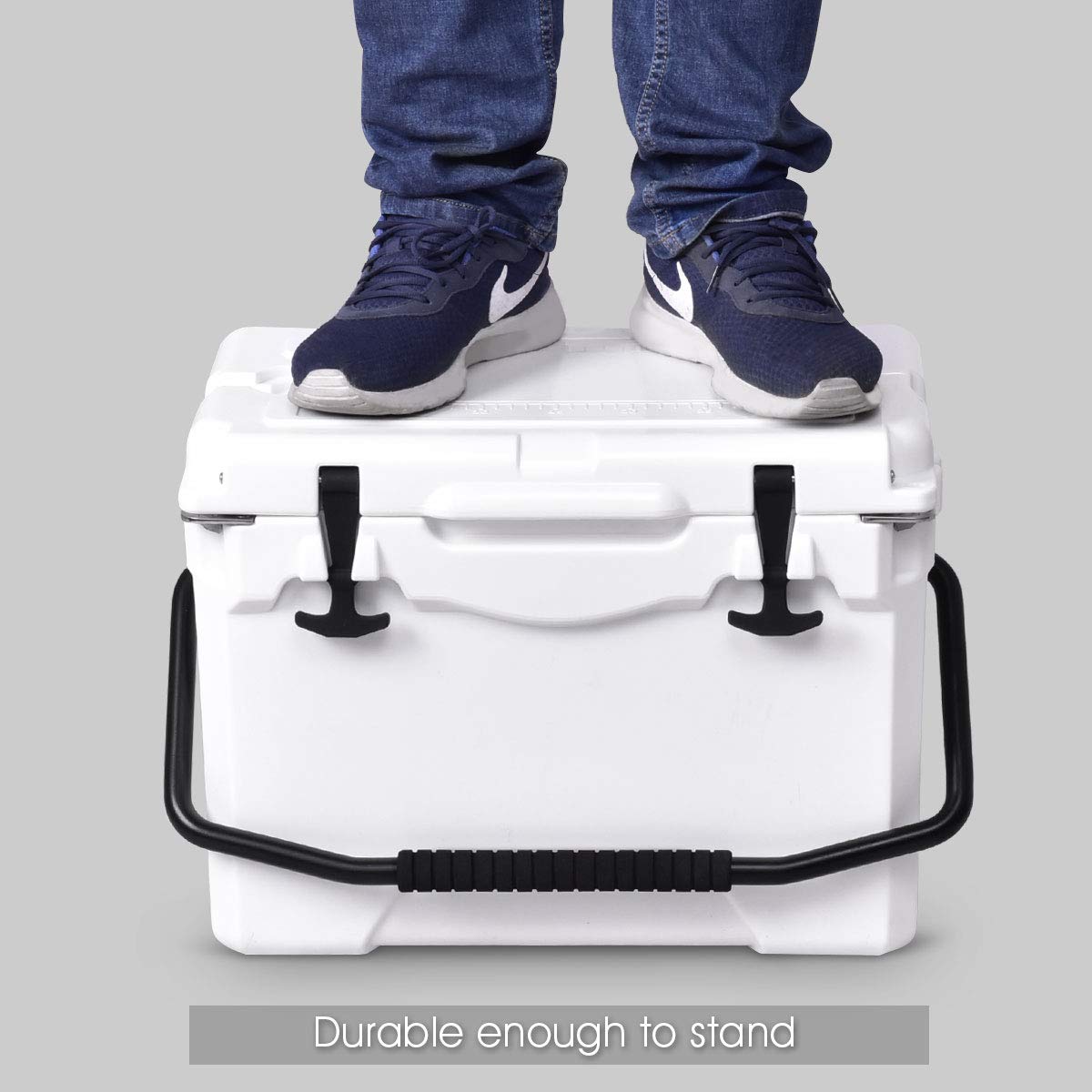 Happygrill 20 Quart Large Cooler Box - Portable Insulated Ice Chest for Camping, Beach, Picnics, Fishing & Outdoor Activities | Heavy Duty Party Cooler for Drinks, Food & Beverages
