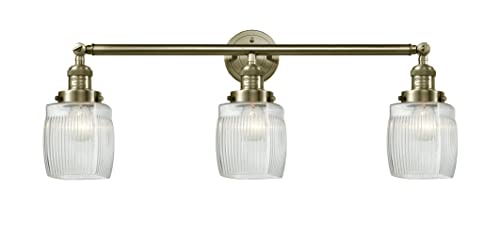Antique Brass / Thick Clear Halophane