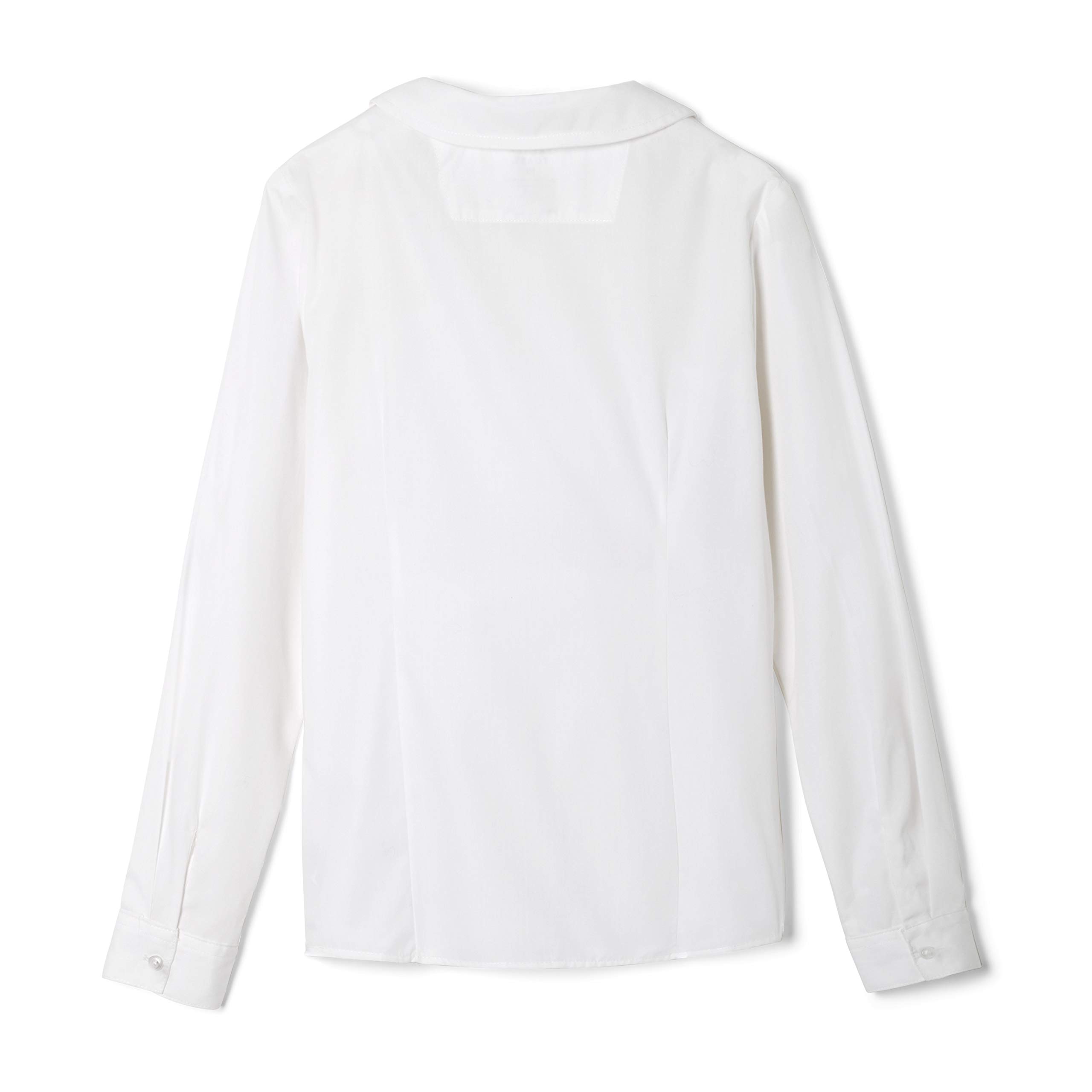 French Toast Girls' Long Sleeve Woven Shirt with Peter Pan Collar - Classic & Plus Sizes | School Uniform, Church Outfit & Casual Wear for Toddler to Teen Girls