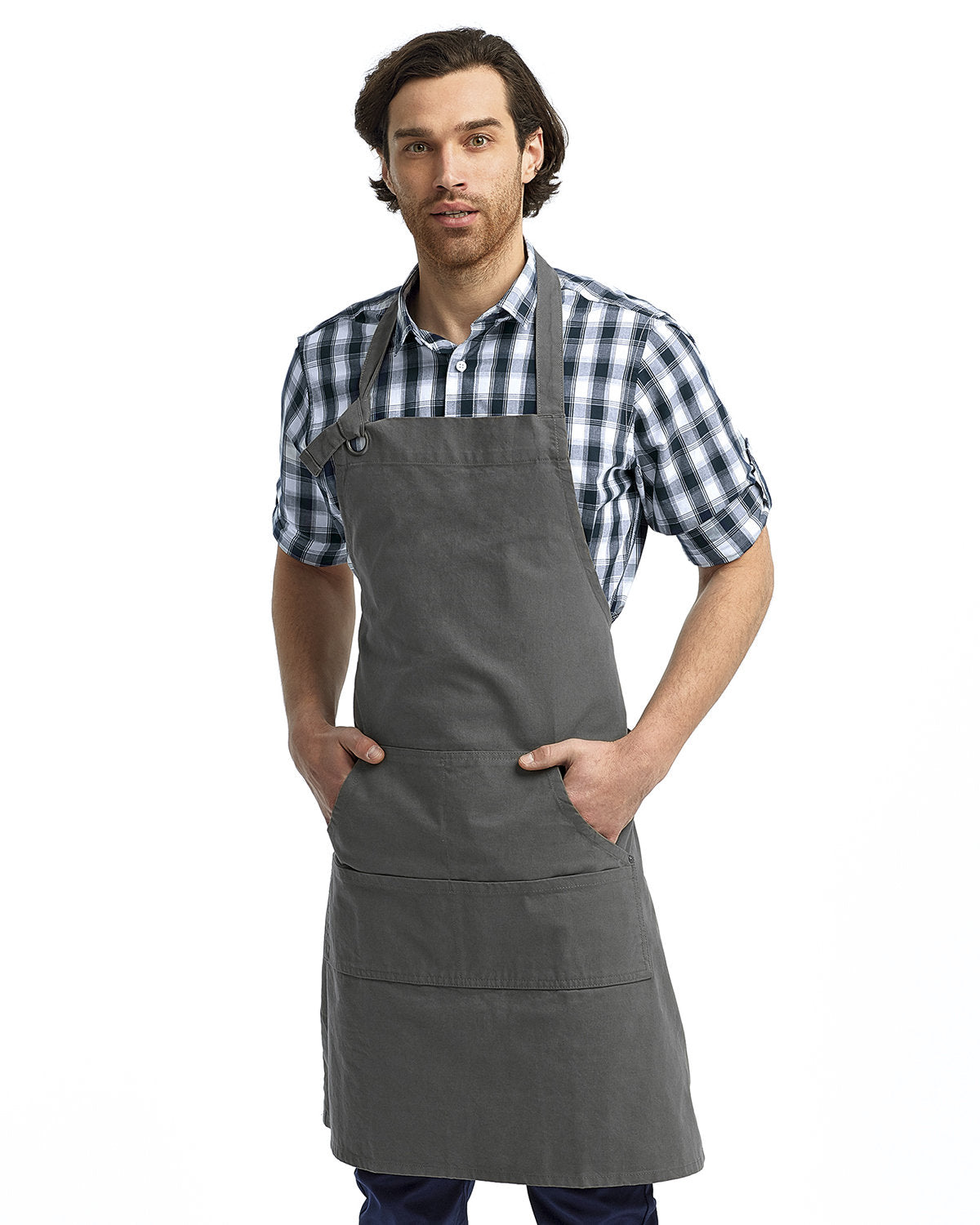 Reprime RP137 Heavy Duty Unisex Canvas Apron with Pockets - Durable Workwear for Cooking, Gardening & DIY Projects | Artisan Collection by Reprime