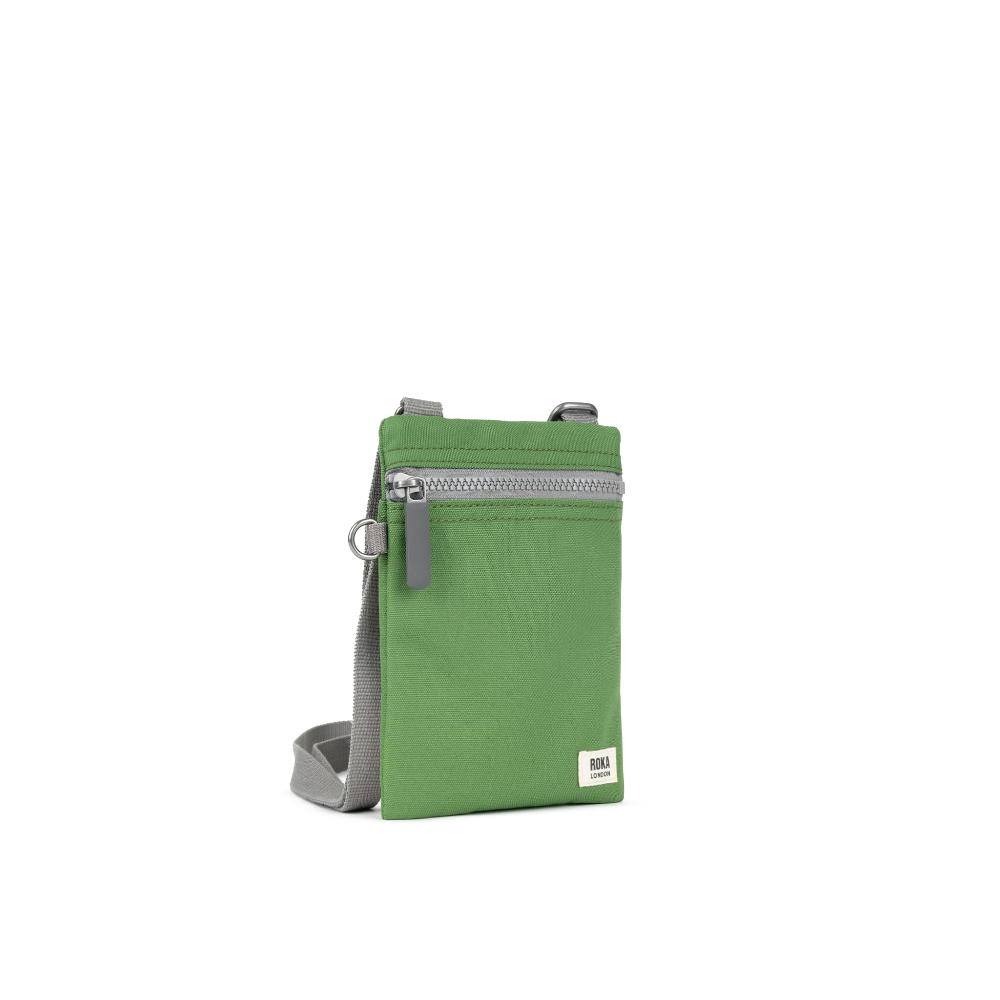 ROKA London Chelsea Recycled Canvas Crossbody Bag for Women - Eco-Friendly Vegan Leather Shoulder Purse - Perfect for Travel, Work & Everyday Use