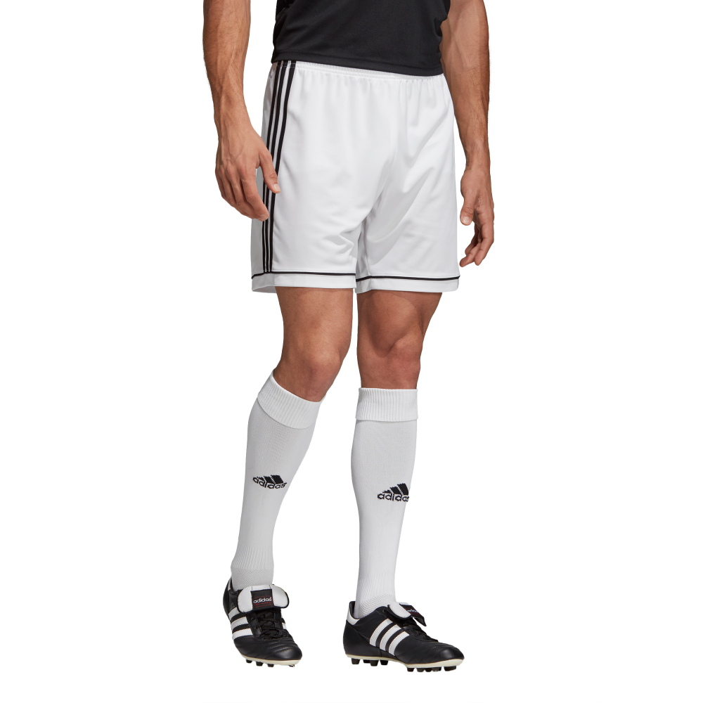 Adidas Youth Squadra 17 Soccer Shorts - White/Black - Breathable Athletic Shorts for Boys - Perfect for Training, Games & Casual Wear