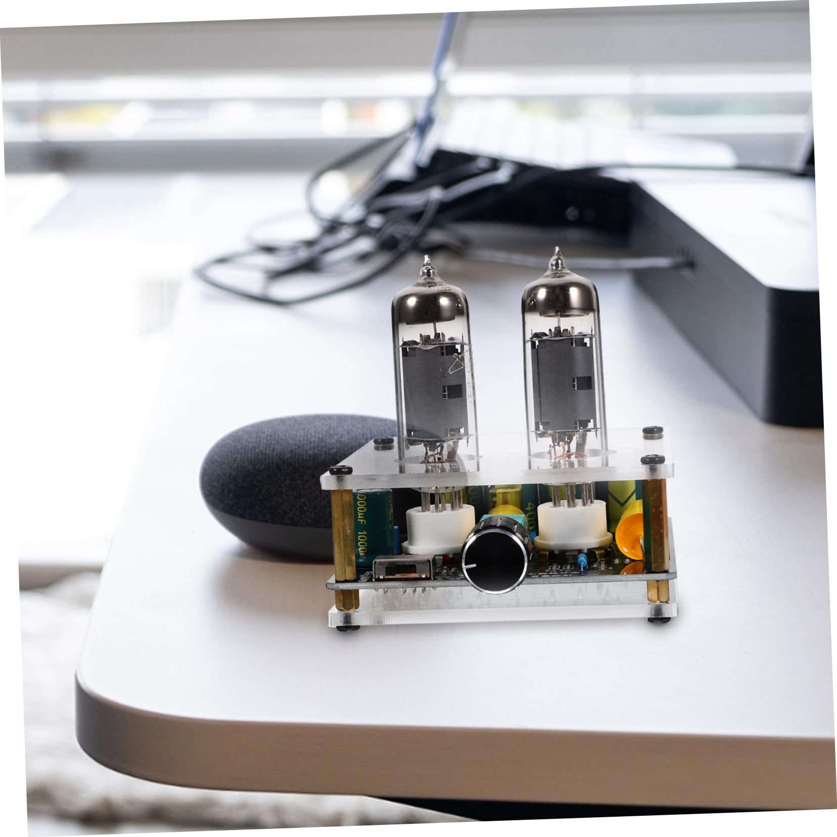 Jojofuny Vacuum Tube Phono Preamp for Turntable - High Fidelity Audio Preamplifier with Tube Board - Perfect for Vinyl Record Players & Hi-Fi Sound Systems