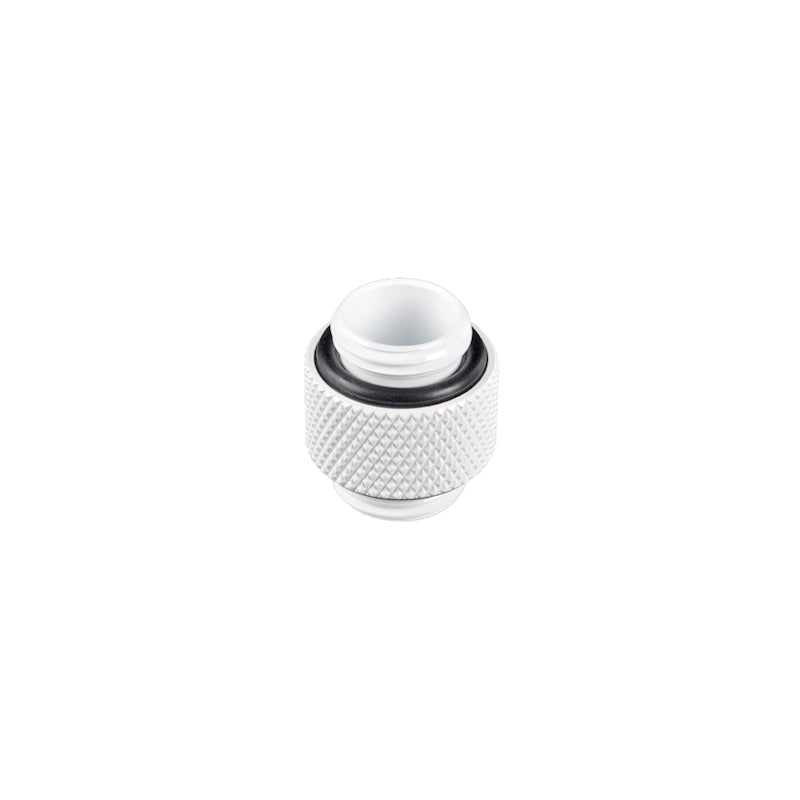 Bitspower Dual Fitting Adapter - Premium White Compression Fitting for PC Water Cooling Systems - Perfect for Custom Loop Builds & Gaming Rigs