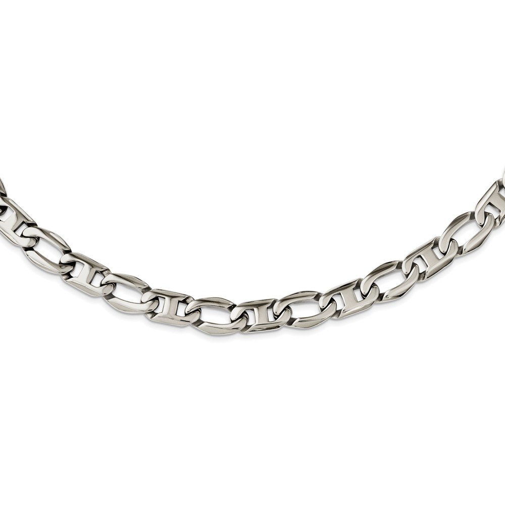 Stainless Steel Polished Open Link Chain Necklace for Women - Elegant Layering Jewelry for Everyday Wear & Special Occasions
