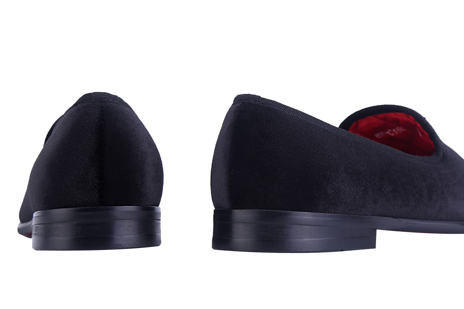 ELANROMAN Men's Velvet Embroidered Loafers - Fashionable 1.0 & 2.0 Dress Shoes for Wedding, Prom, Party & Formal Occasions - Comfortable Slip-On Shoes for Business, Office and Special Events