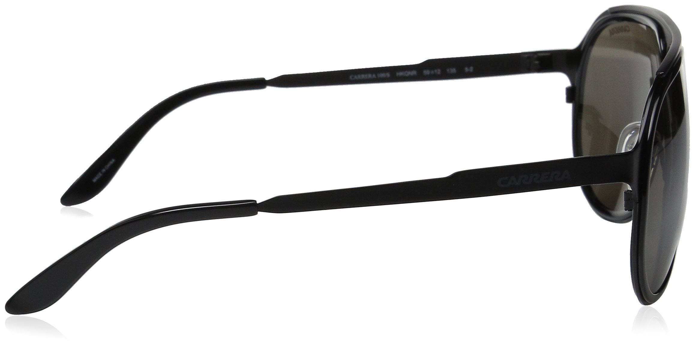 Carrera CA100/S Pilot Sunglasses - Black Ruthenium Frame & Brown Gray Lenses - 59mm Aviator Style - Perfect for Driving, Travel, and Outdoor Activities