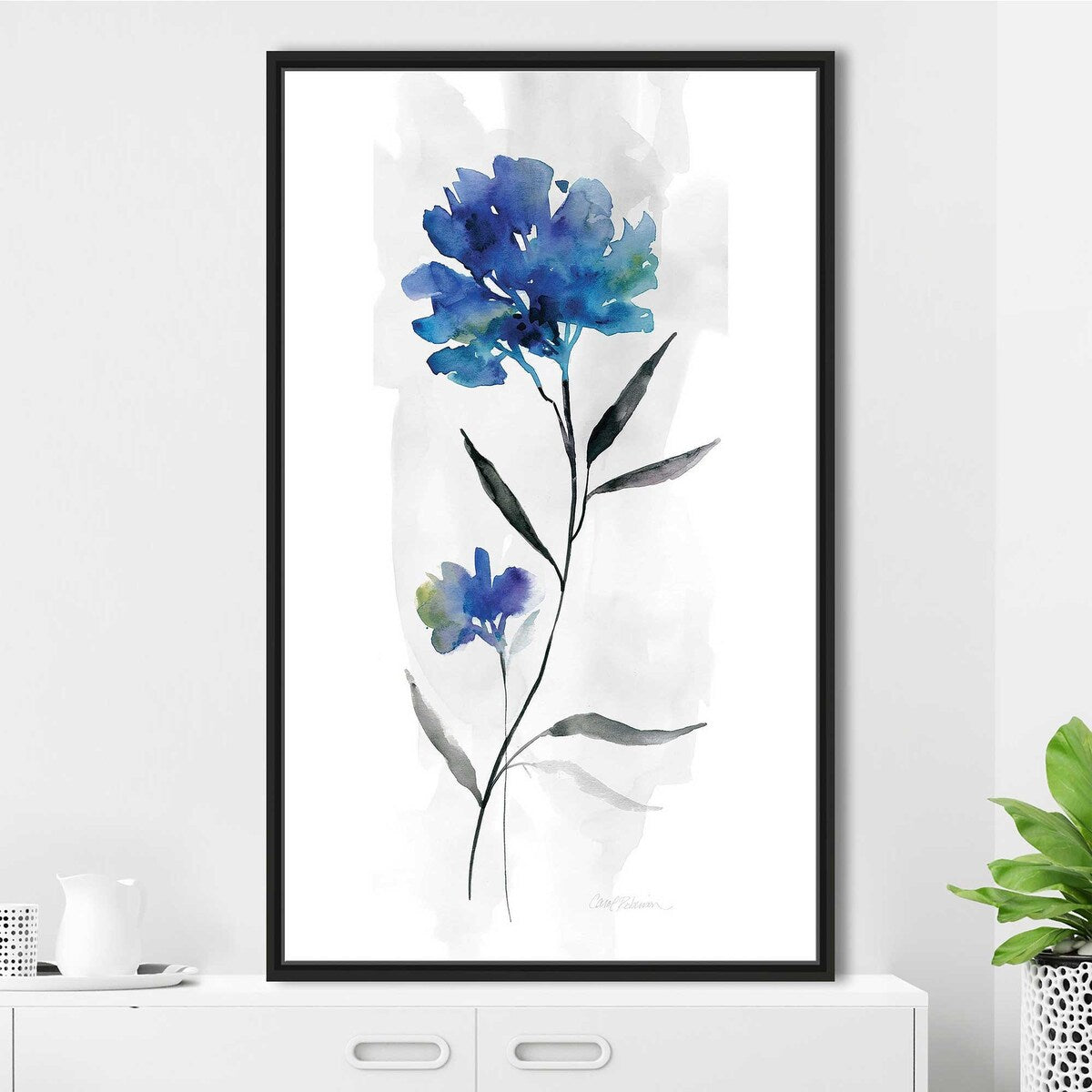 Beautiful Blue II by Carol Robinson - Premium Floating Canvas Wall Art Print - Perfect for Living Room, Bedroom & Office Decor