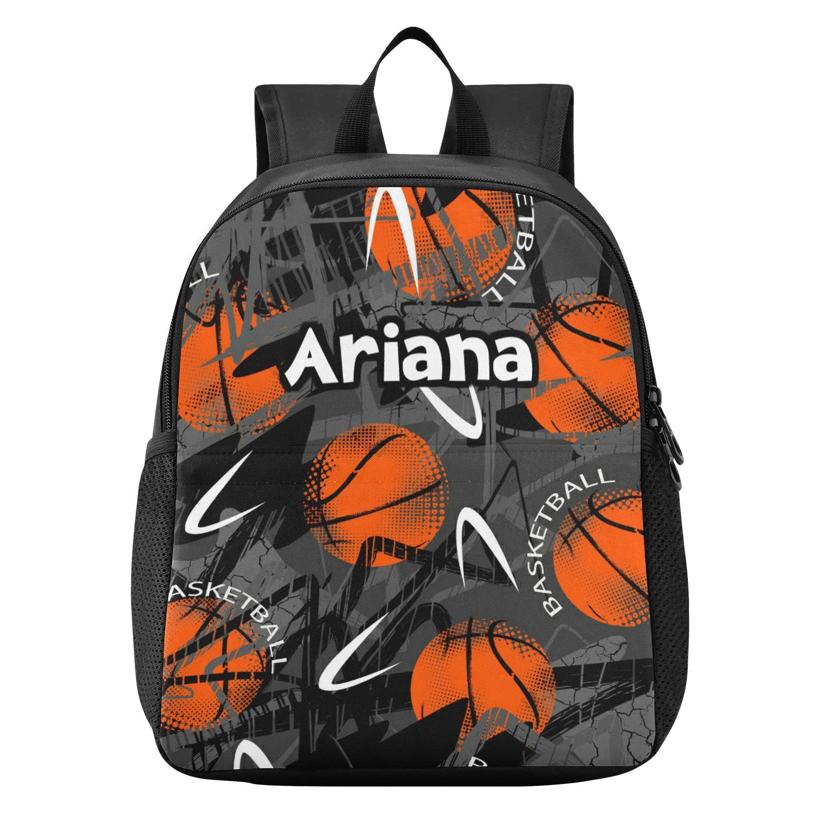 Custom Basketball Backpack for Boys & Girls - Lightweight Personalized Rucksack for School, Sports & Travel | Durable Design with Custom Name Printing | Perfect Gift for Student Athletes & Basketball Fans