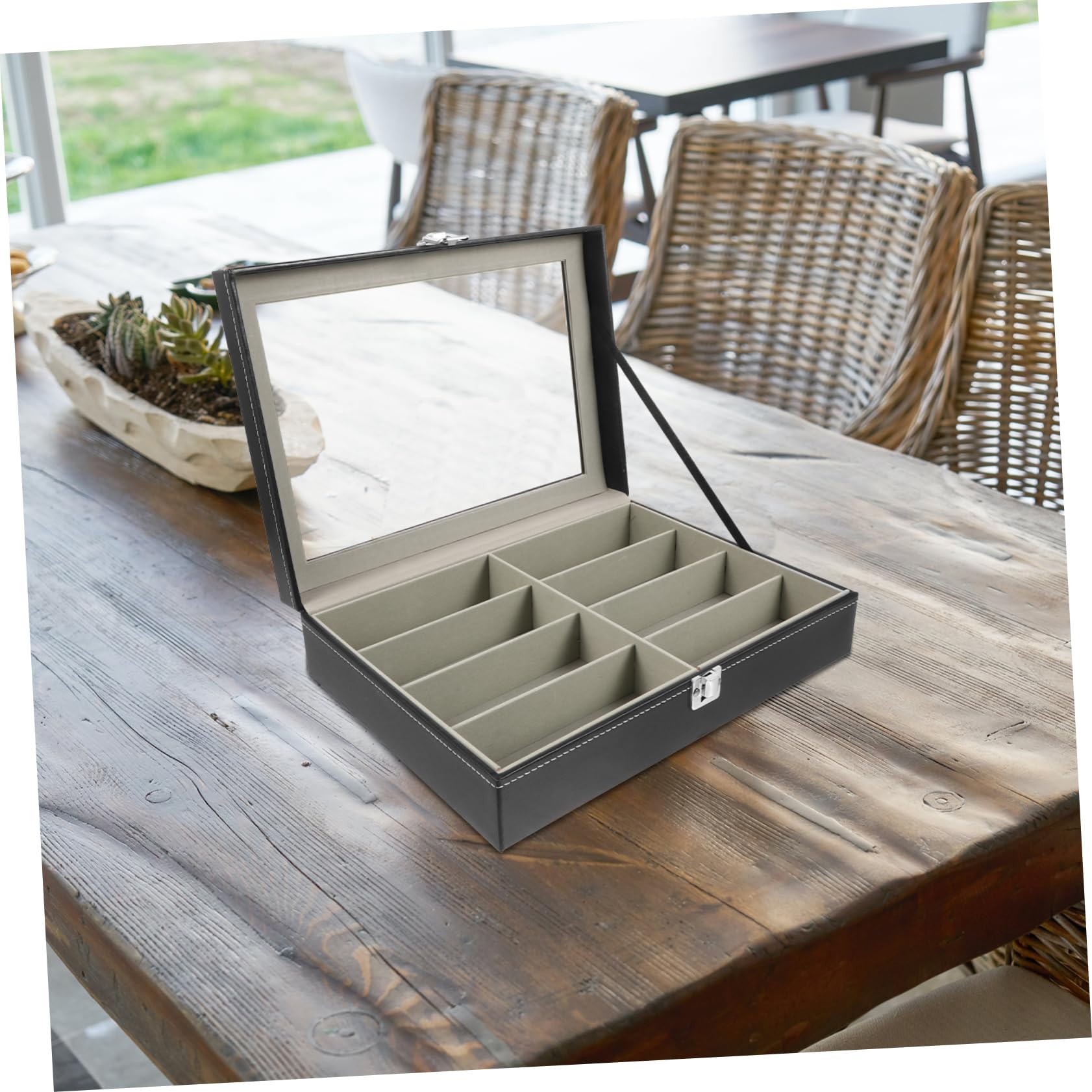 GLEAVI Eyeglass Case & Sunglass Holder - Flannel Storage Organizer for Drawer Display