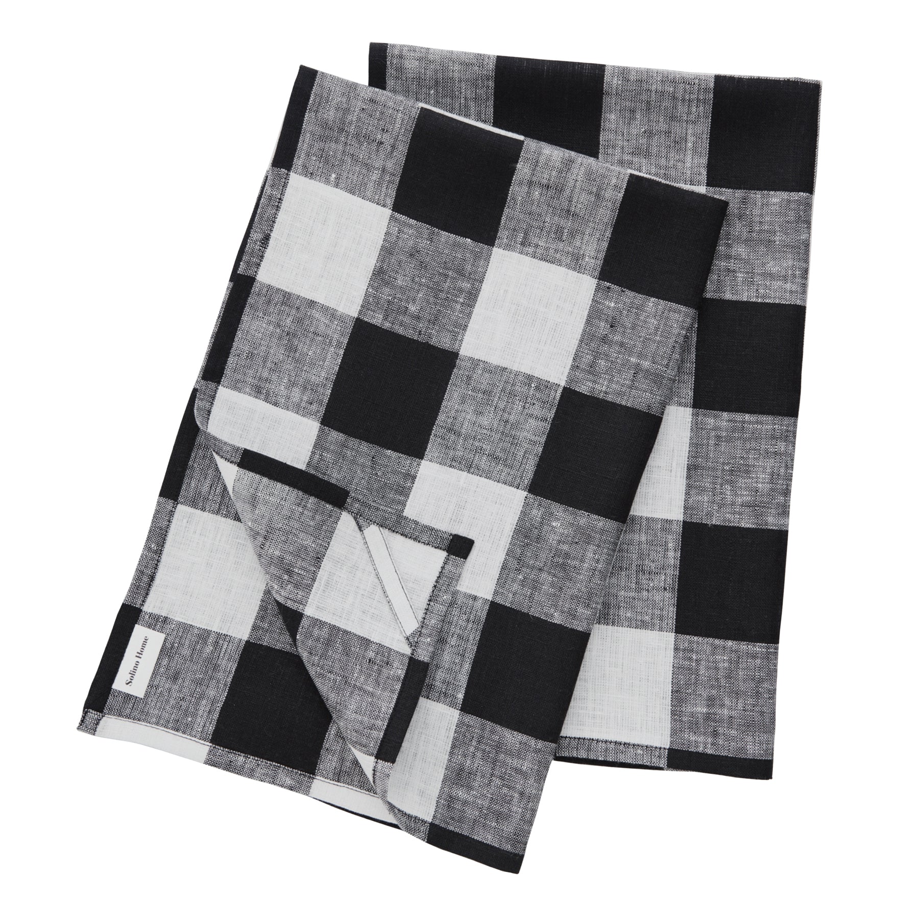 Buffalo Check Cotton Kitchen Towels Set of 2 - Absorbent & Durable Dish Cloths for Drying Dishes, Cleaning Countertops & Kitchen Decor - Red & Black Plaid Design