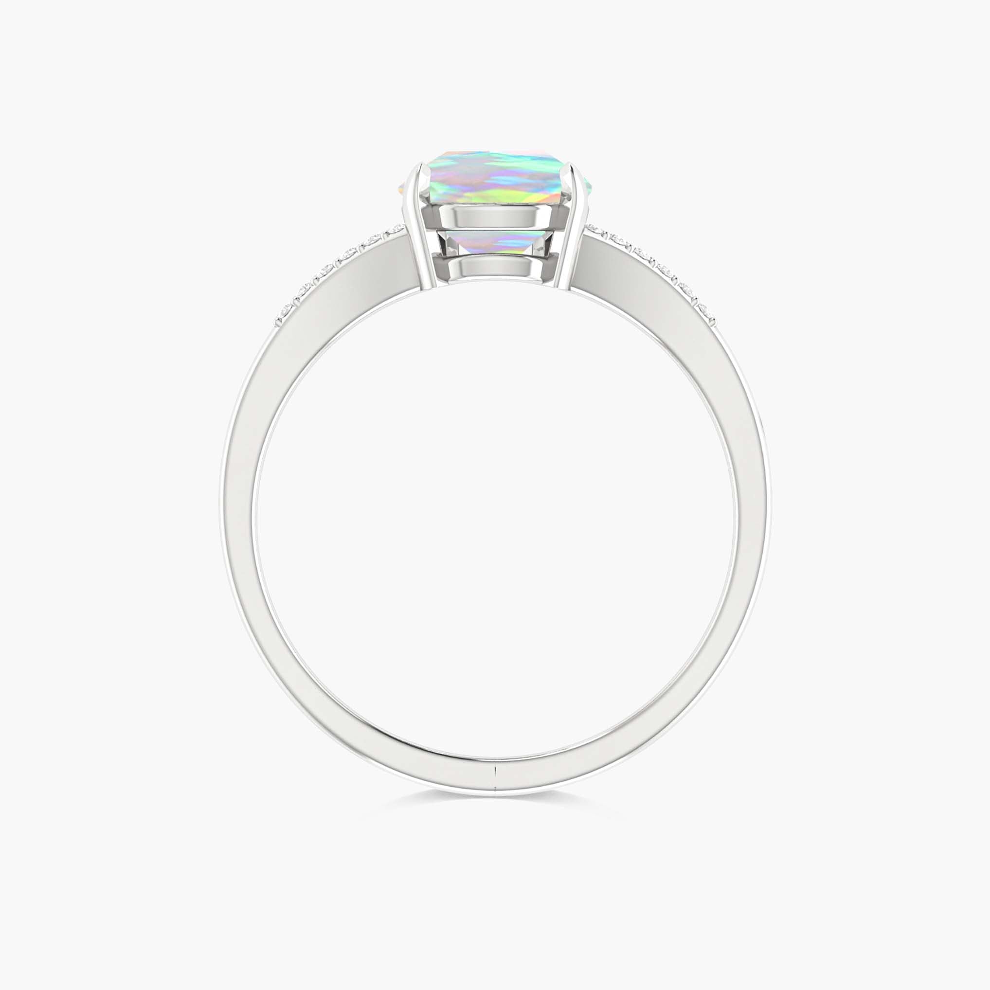 Natural Black Fire Opal Wedding & Engagement Ring for Women – Elegant Gemstone Jewelry for Brides, Anniversaries & Special Occasions