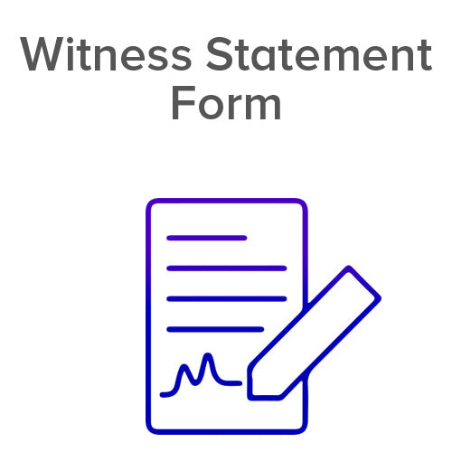 Witness Statement Form Template - Printable & Fillable Legal Document for Court Cases, Depositions, and Affidavits | Use for Personal Injury Claims, Accident Reports & Legal Proceedings
