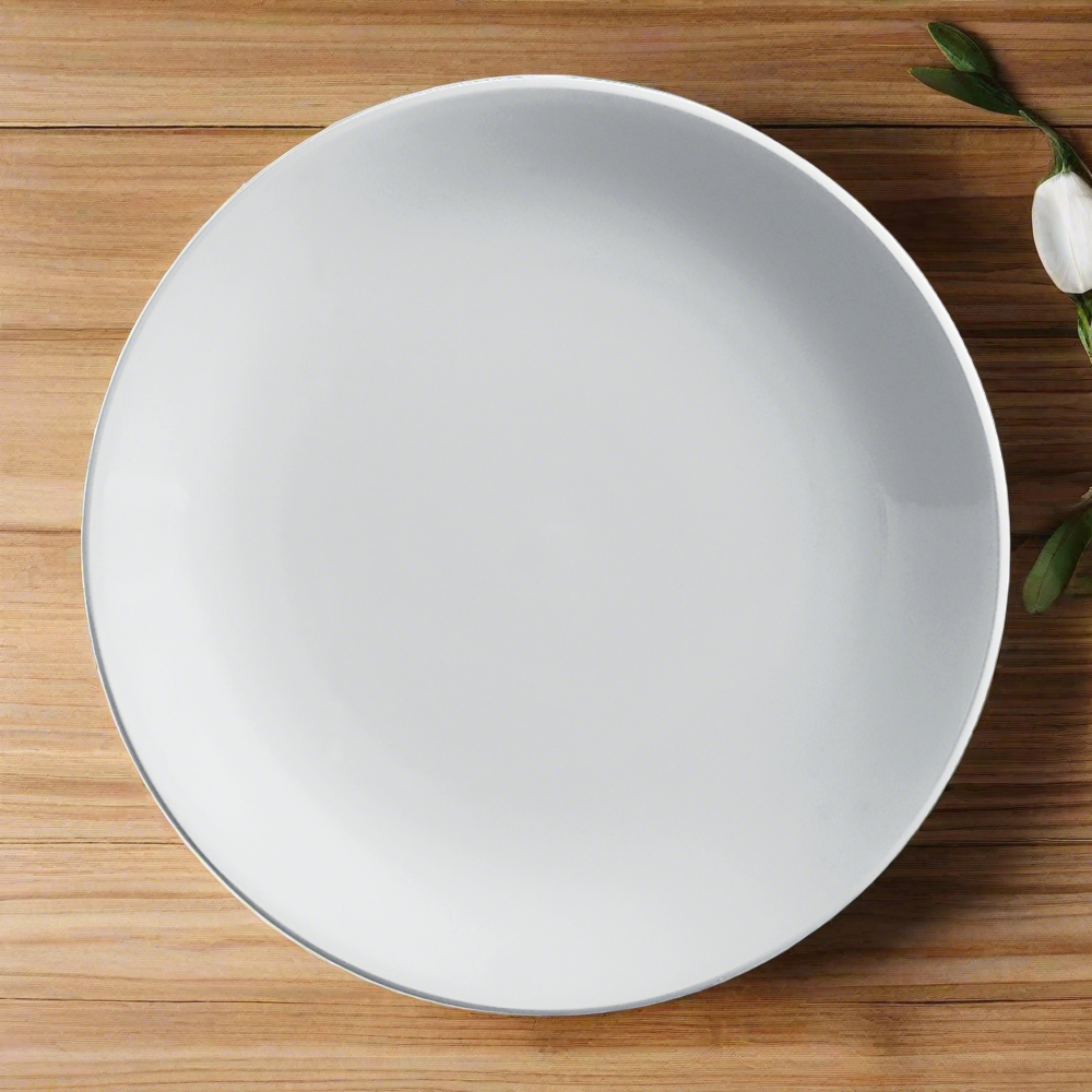 Cameo 210 161N Imperial White 16-Piece Coupe Plate Set - Elegant Dinnerware for Fine Dining, Restaurants & Special Occasions