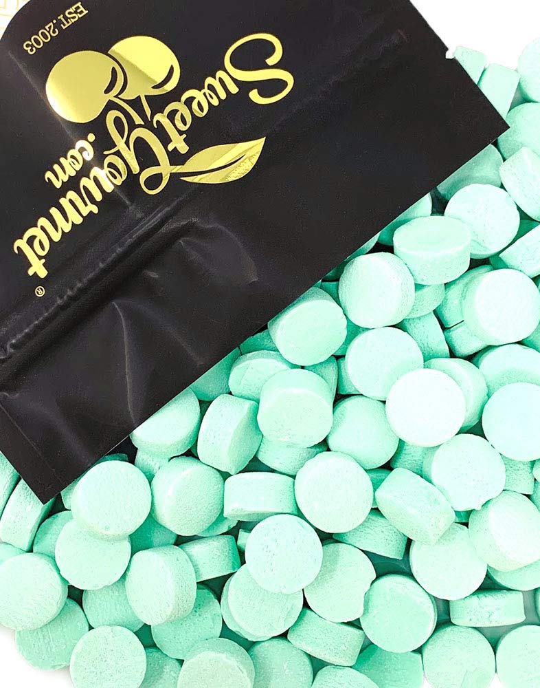 SweetGourmet Green Spearmint Lozenges - Canada Mints Bulk Candy (1 Pound) for Fresh Breath & Stress Relief - Perfect for Office, Travel & After Meals