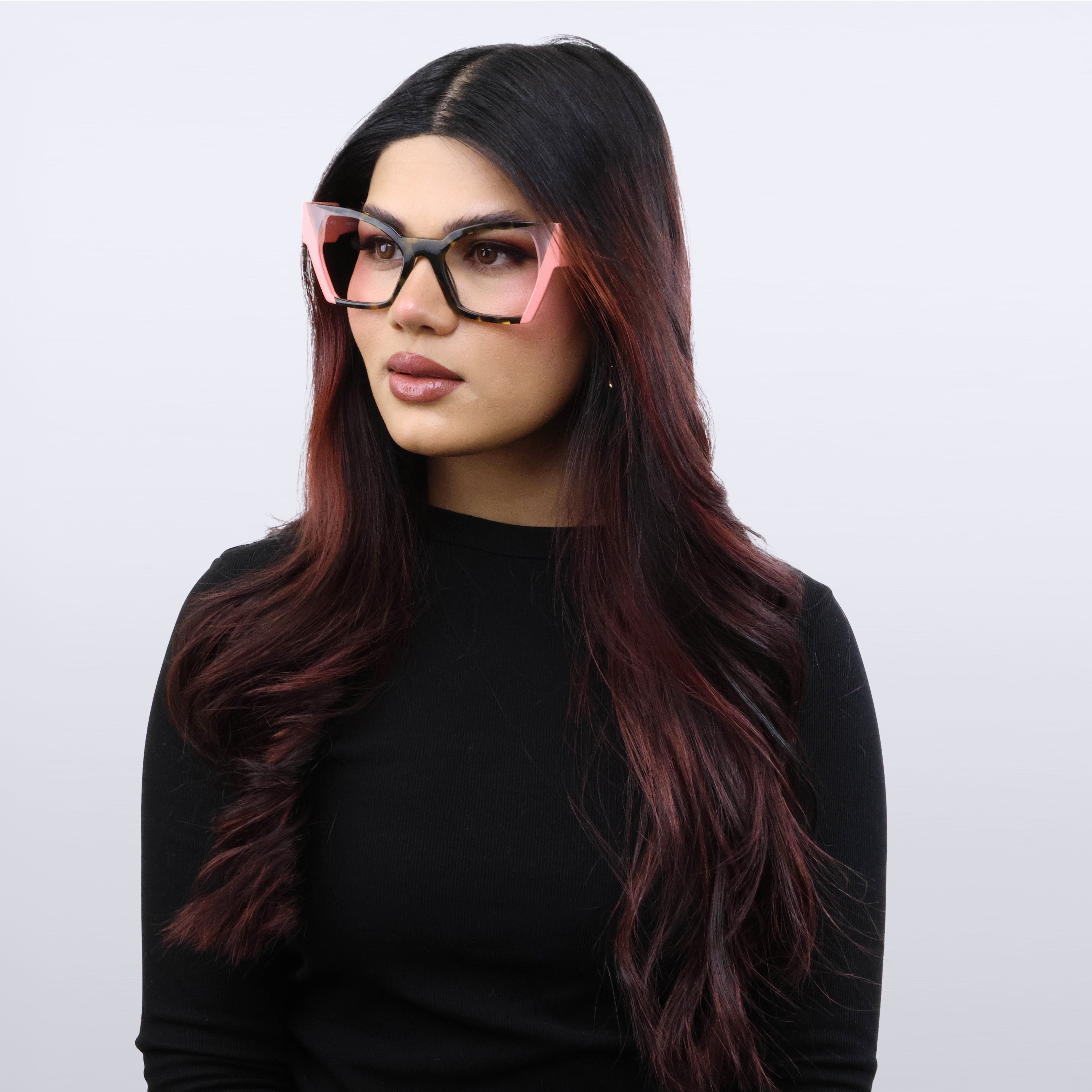SEE 6074 Sexy Glasses - Trendy Cat Eye Frames for Women | Perfect for Date Night, Office Wear & Fashion Accessories
