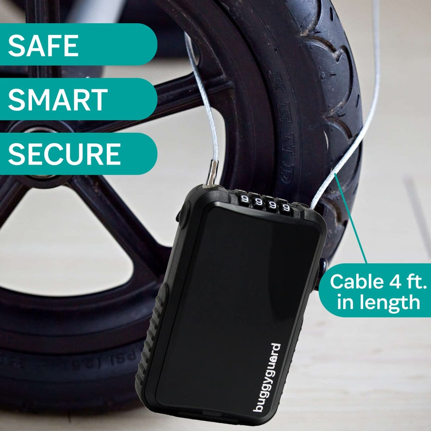 KidCo Buggyguard Stroller Locks - Premium Stroller Security Locks for Baby Safety | Prevent Theft & Keep Stroller Secure | Ideal for Shopping, Travel & Outdoor Activities