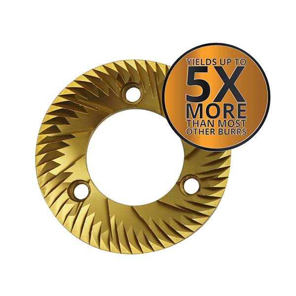 Premium Titanium Blades & K110+ Burrs 75mm for Mythos One Espresso Grinder - Professional Coffee Grinding for Home Baristas & Coffee Shops