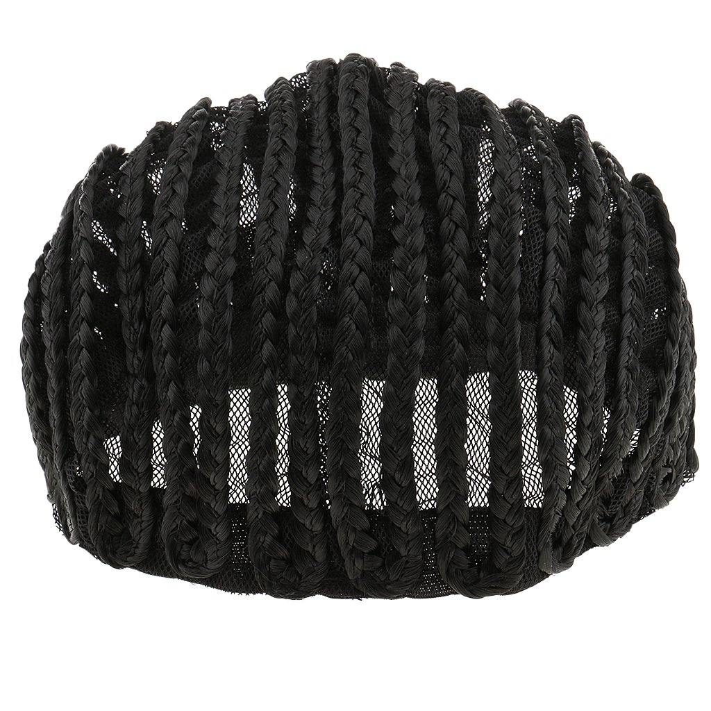 Professional Adjustable Breathable Mesh Wig Cap for Cornrows - Soft & Comfortable Black Hair Net for Home, Salon & Protective Styling