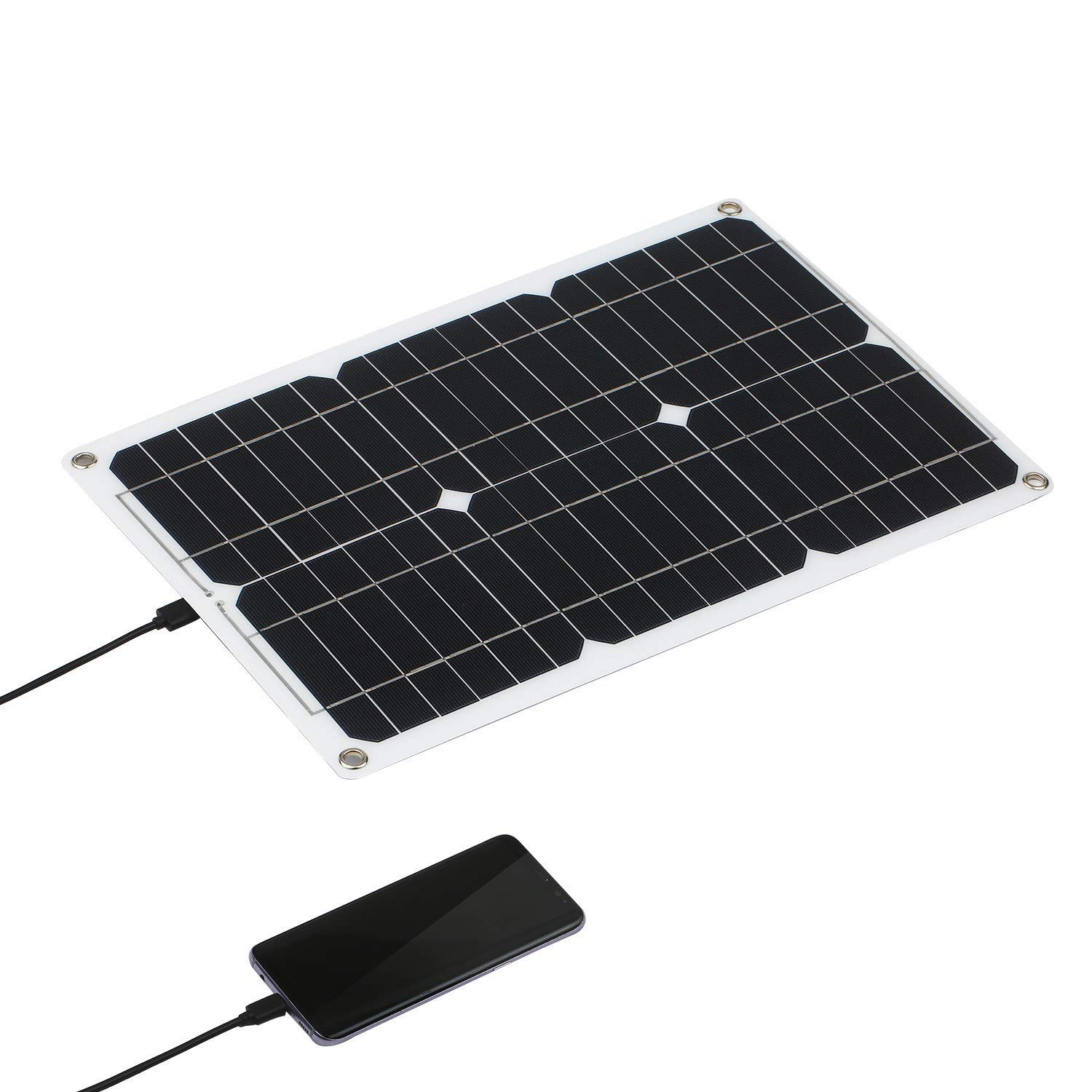 18W 12V Monocrystalline Solar Panel Kit with Charge Controller & SAE Cable - Off Grid Power for RV, Boat, Camping, Shed & Outdoor Adventures