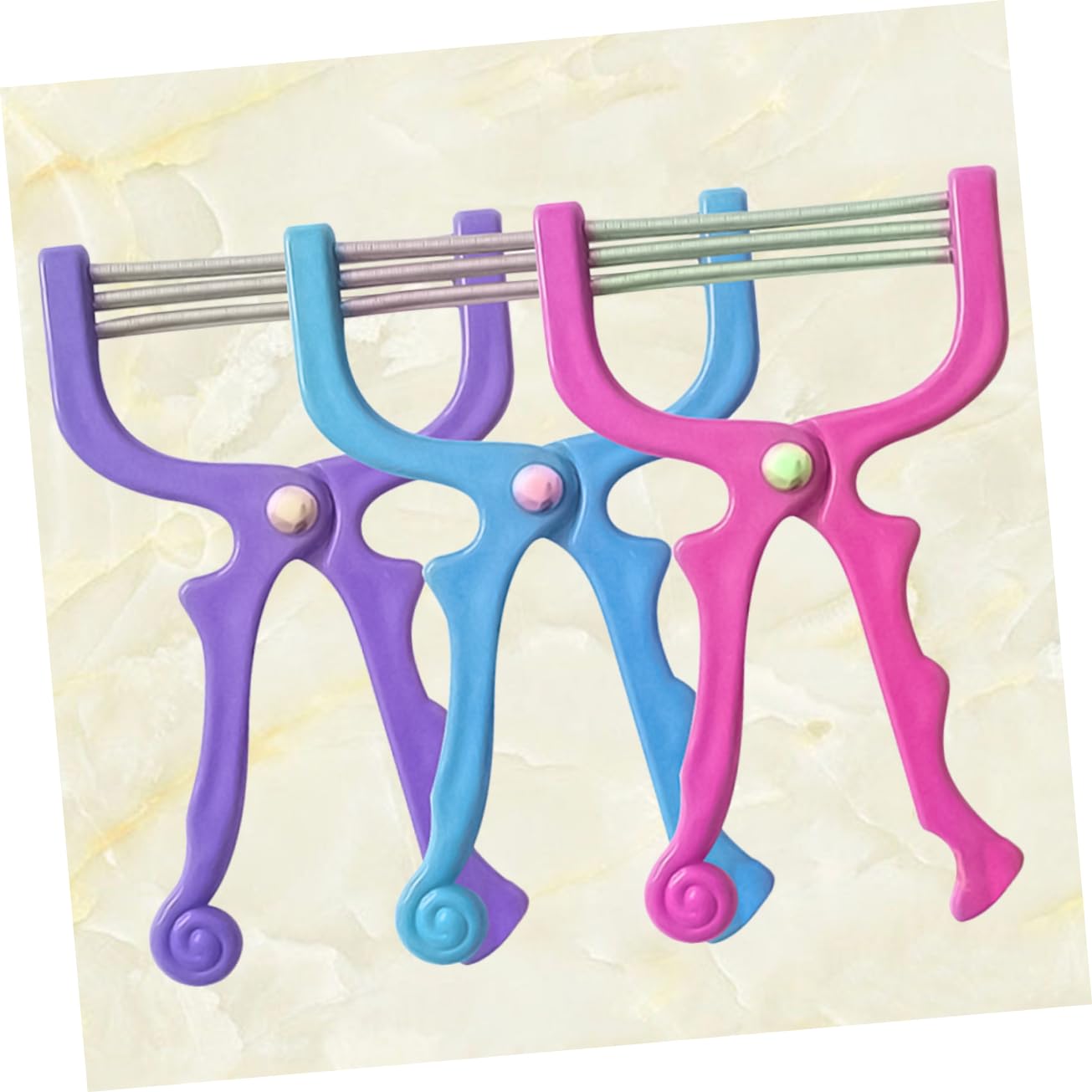 IPetboom 3-Pack Facial Hair Removal Spring Tool - Portable & Reusable Eyebrow & Upper Lip Hair Remover for Women - Perfect for Travel, Home Use & Quick Touch-Ups