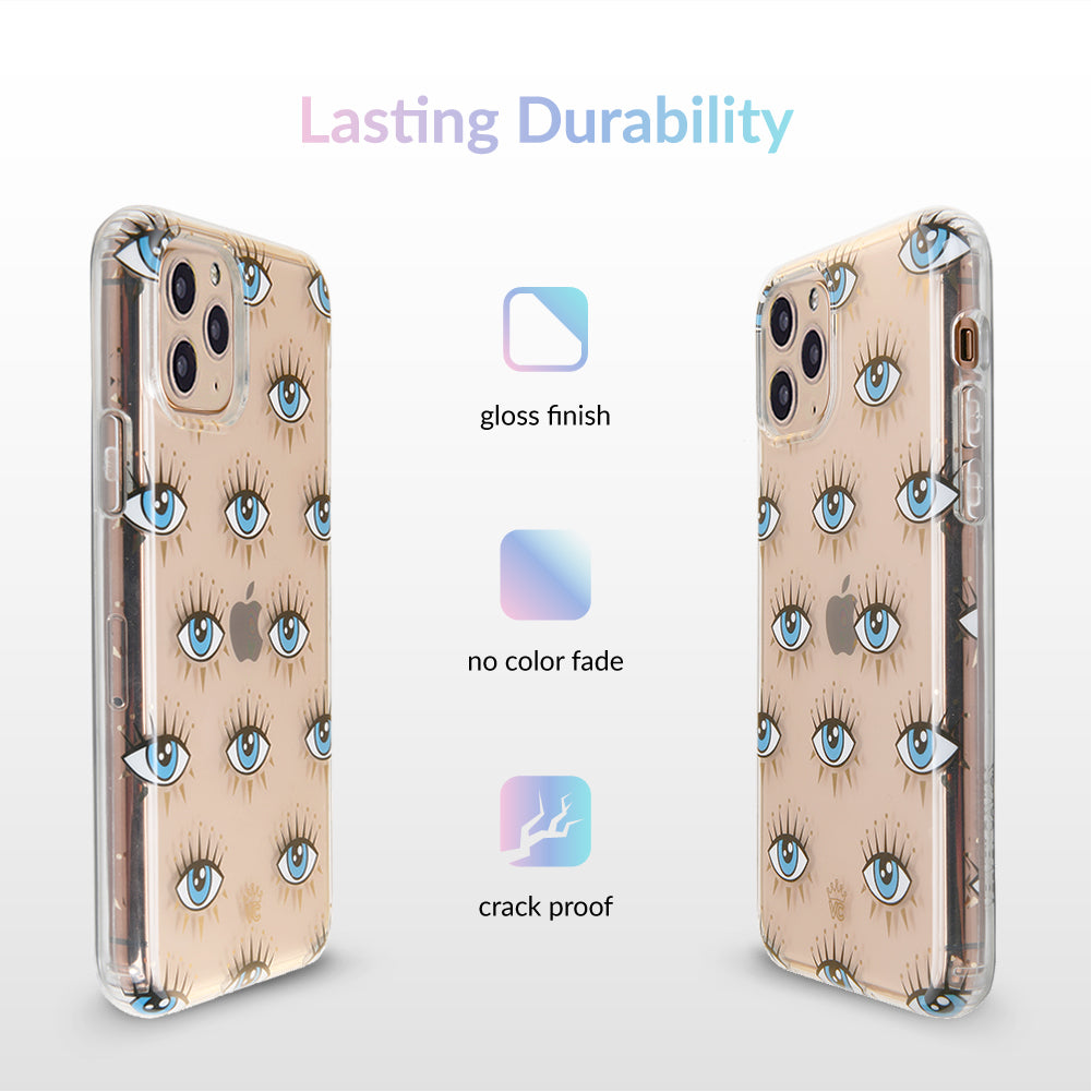 Evil Eye Protection iPhone Case - Stylish & Durable Phone Cover for iPhone 13/14/15 Pro Max - Perfect for Travel, Daily Use & Gift Giving