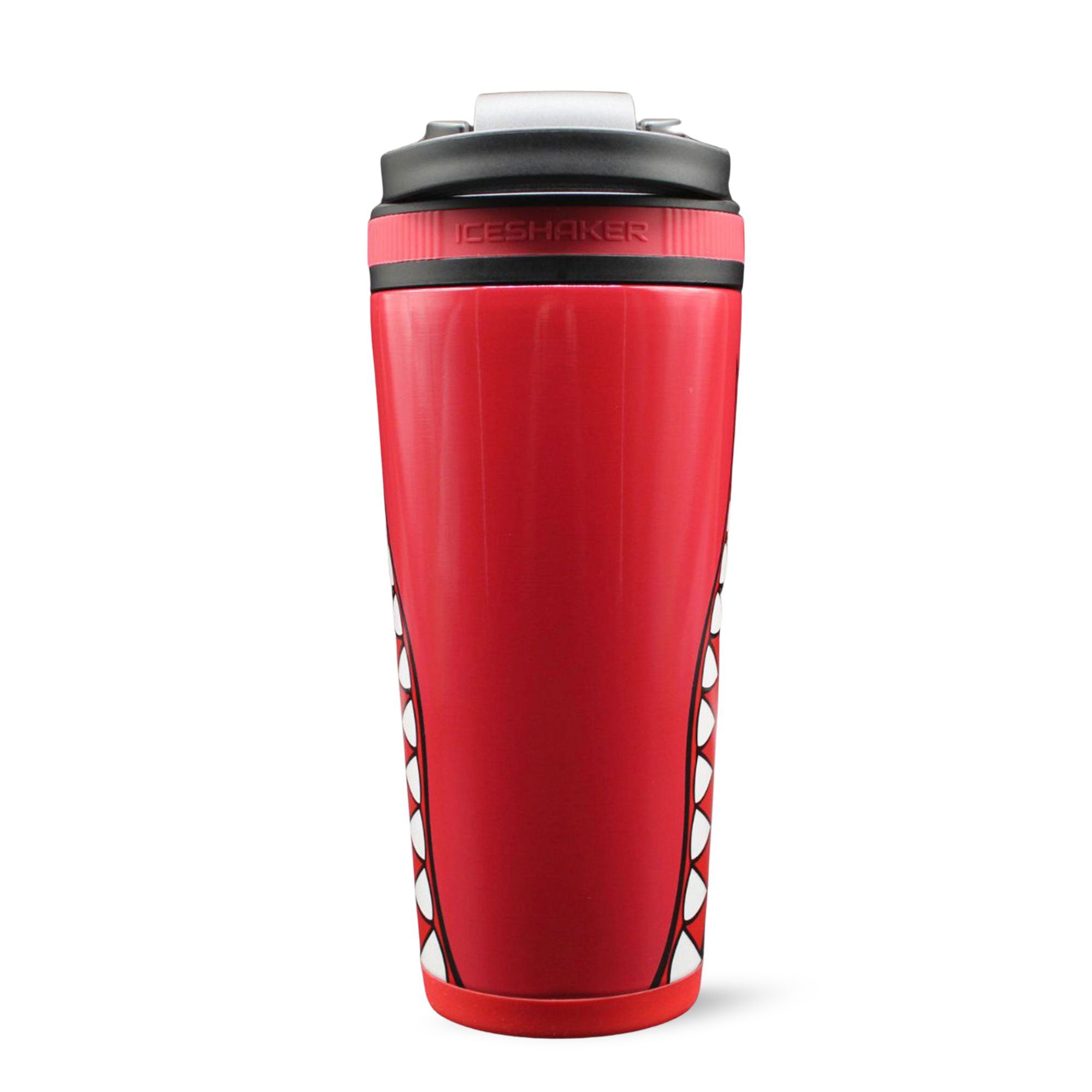 26oz Insulated Ice Shaker Bottle - Red Bomber Style for Gym, Workout & Protein Drinks | Leakproof & BPA Free | Perfect for Bodybuilding, Fitness & Sports Hydration