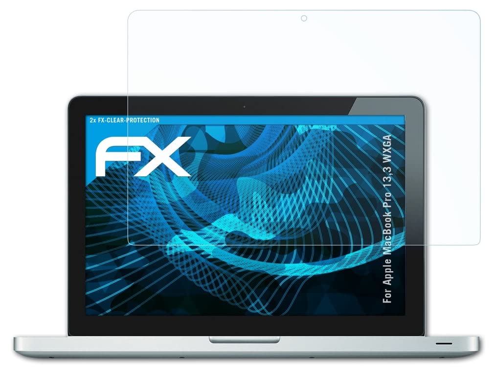 Ultra Clear FX Screen Protector for Apple MacBook Pro 13.3 WXGA - 2 Pack Anti-Glare Protective Film for Work & Entertainment | Scratch Resistant, Bubble Free Installation