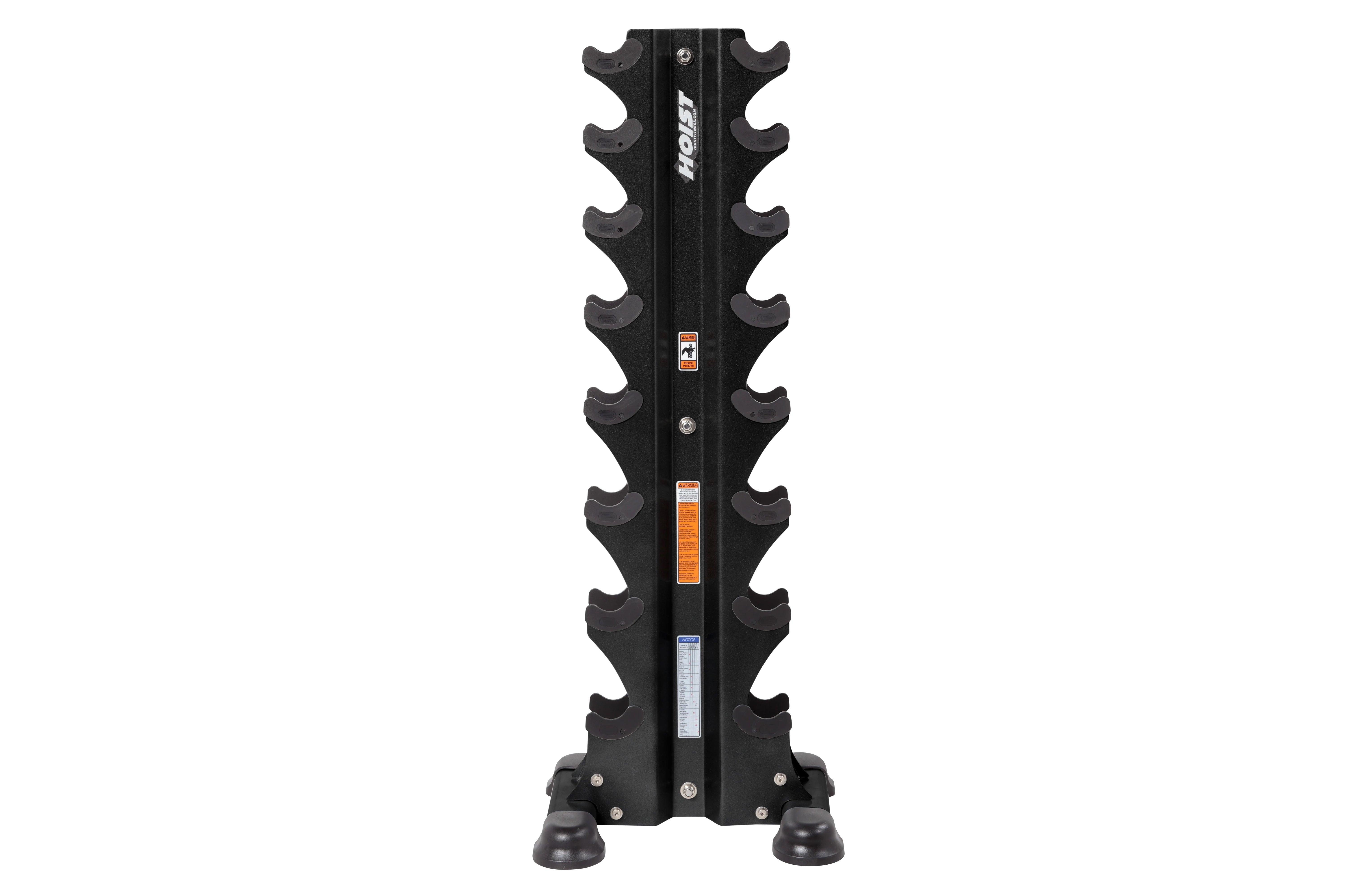 Hoist 8 Pair Vertical Dumbbell Tower Rack (HF 5460) - Heavy Duty Gym Equipment for Home & Commercial Use - Perfect for Weight Training & Strength Workouts