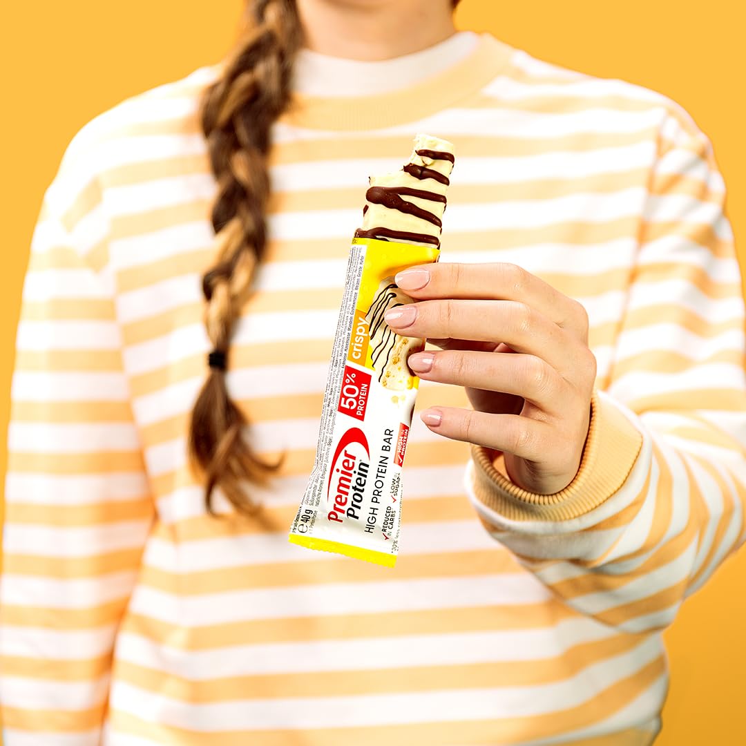 Premier Protein High Protein Bar - 50% More Protein, Low Sugar & Low Carb - Variety Pack (20x40g) - Ideal for Post-Workout Recovery, Keto Diet & Healthy Snacking On-The-Go