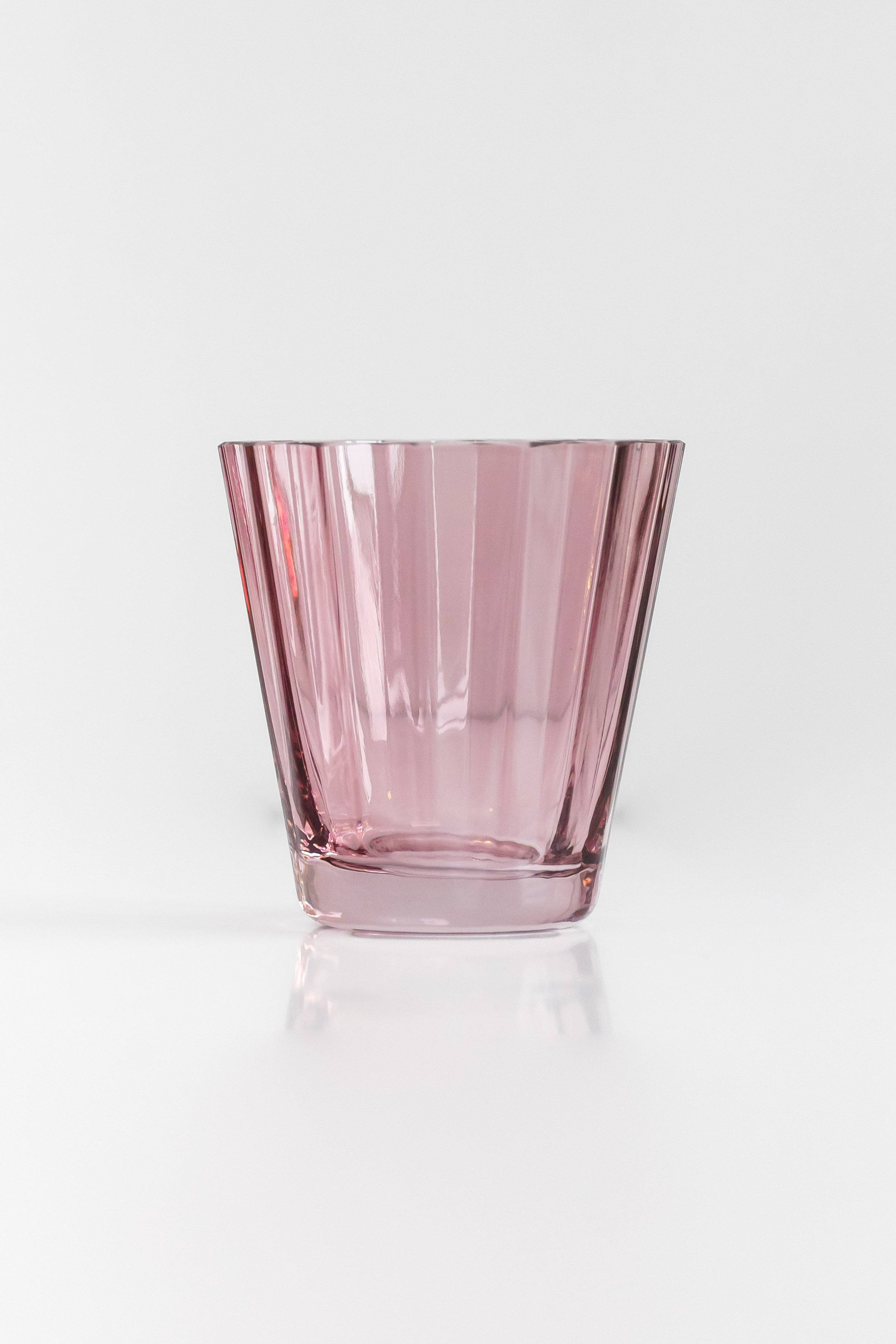 Estelle Colored Sunday Lowball Glasses Set of 2 - Rose Pink Cocktail Tumblers for Iced Coffee, Juice & Summer Drinks | Elegant Barware for Home & Parties