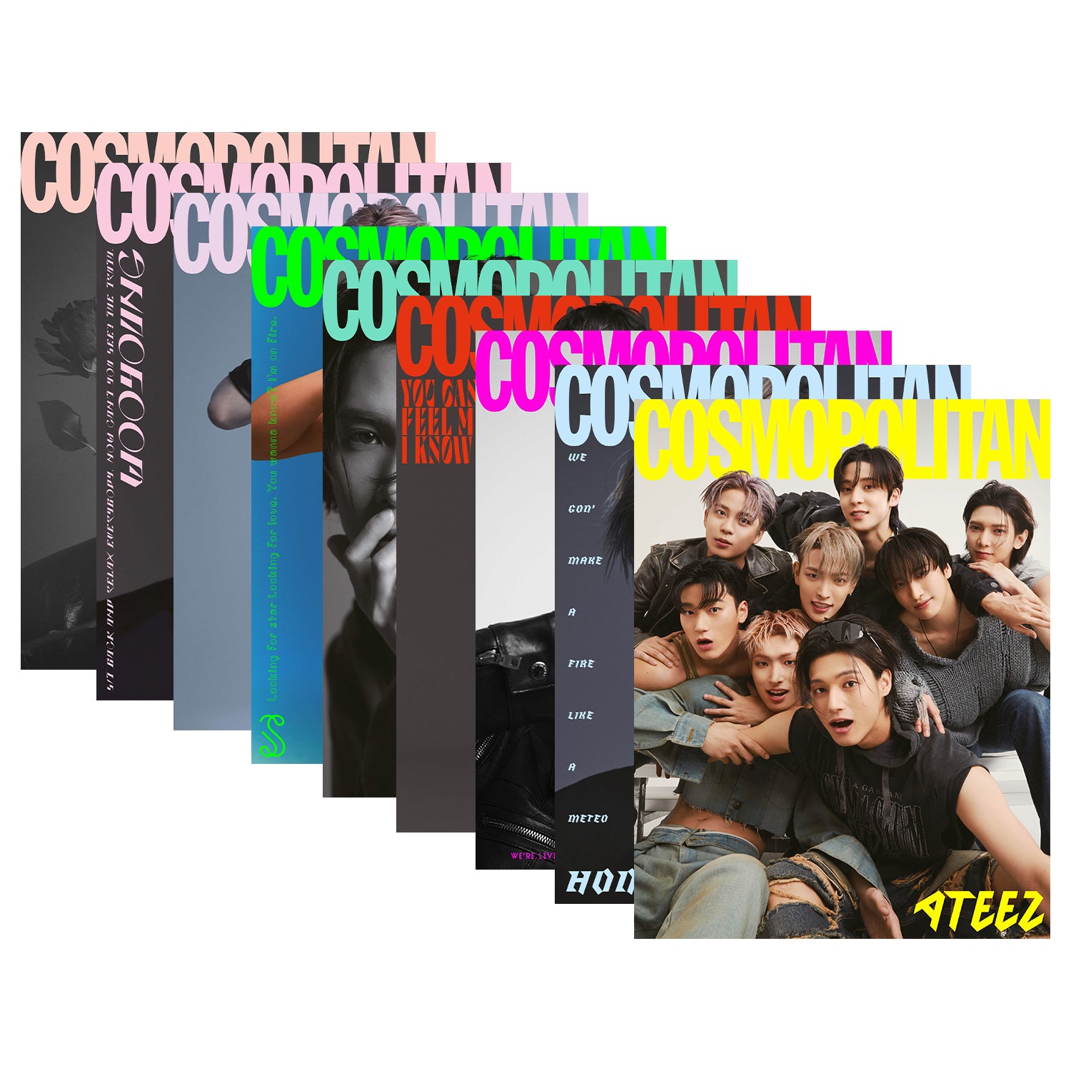 ATEEZ August 2023 COSMOPOLITAN Magazine - K-Pop Merchandise for Fans & Collectors | Perfect for K-Pop Collections, Fan Gifts, and Music Memorabilia