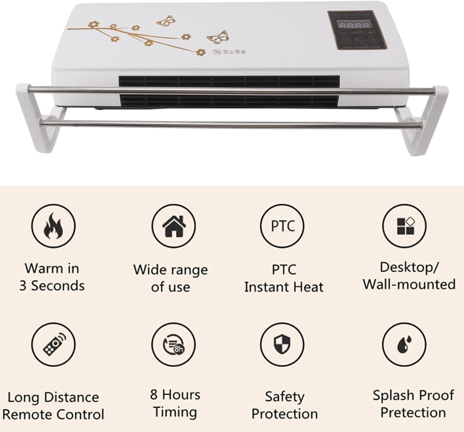 SplitMax Ultra Powerful 2-in-1 Portable Air Conditioner - Wall Mounted Mini Split AC Unit for Home & Office Cooling | Perfect for Bedrooms, Living Rooms, and Small Spaces