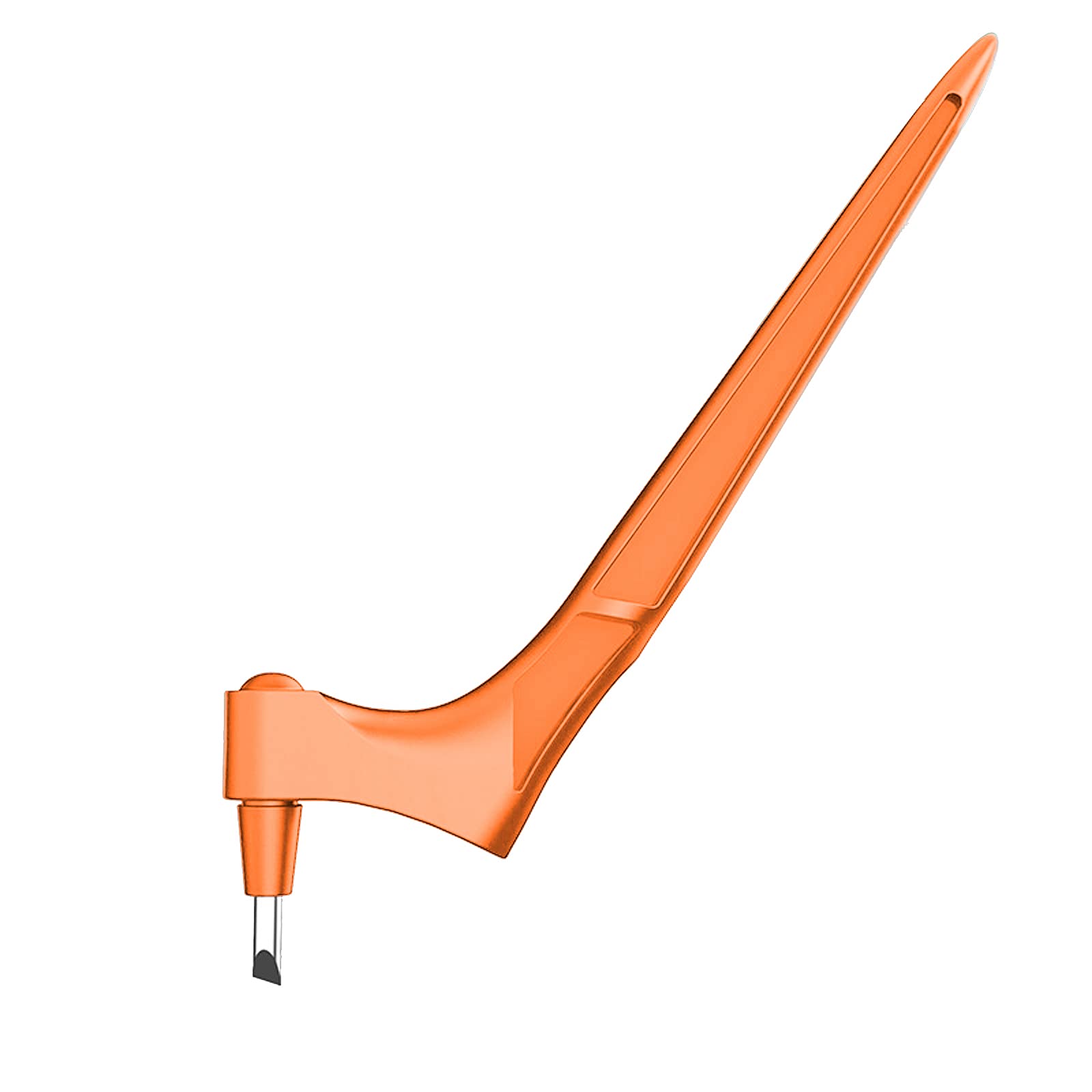Stainless Steel Craft Knife - 360° Rotating Blade Precision Cutting Tool for Scrapbooking, Paper Art, Decoupage, Stencil Making | DIY Hobby, Card Making, Vinyl Cutting & Fabric Crafts (Orange)