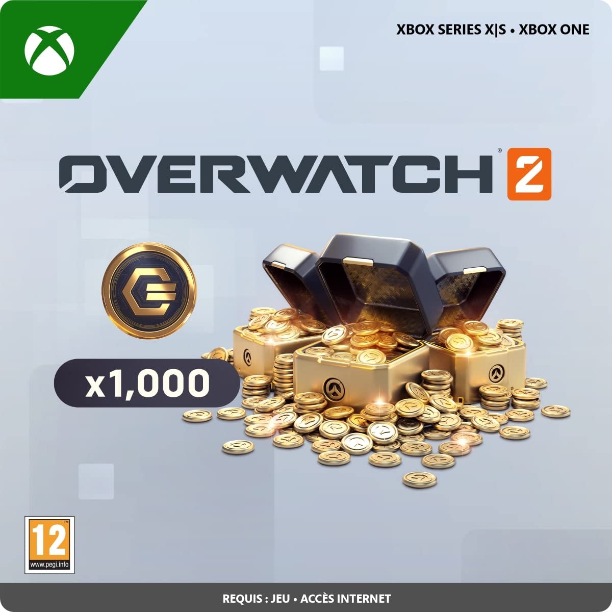 Overwatch 2 Coins - 1,000 Digital Code for Xbox One & Series X|S - Instant Download | Perfect for In-Game Purchases & Battle Pass Upgrades