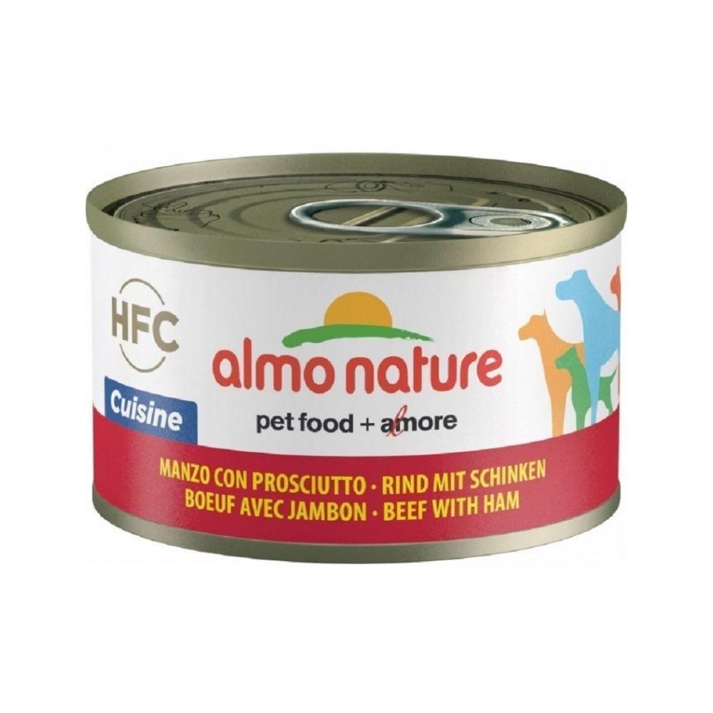 Premium Beef & Ham Dog Food Can - High Protein, Grain-Free Wet Dog Food for All Breeds - Perfect for Mealtime, Training & Travel Snacks