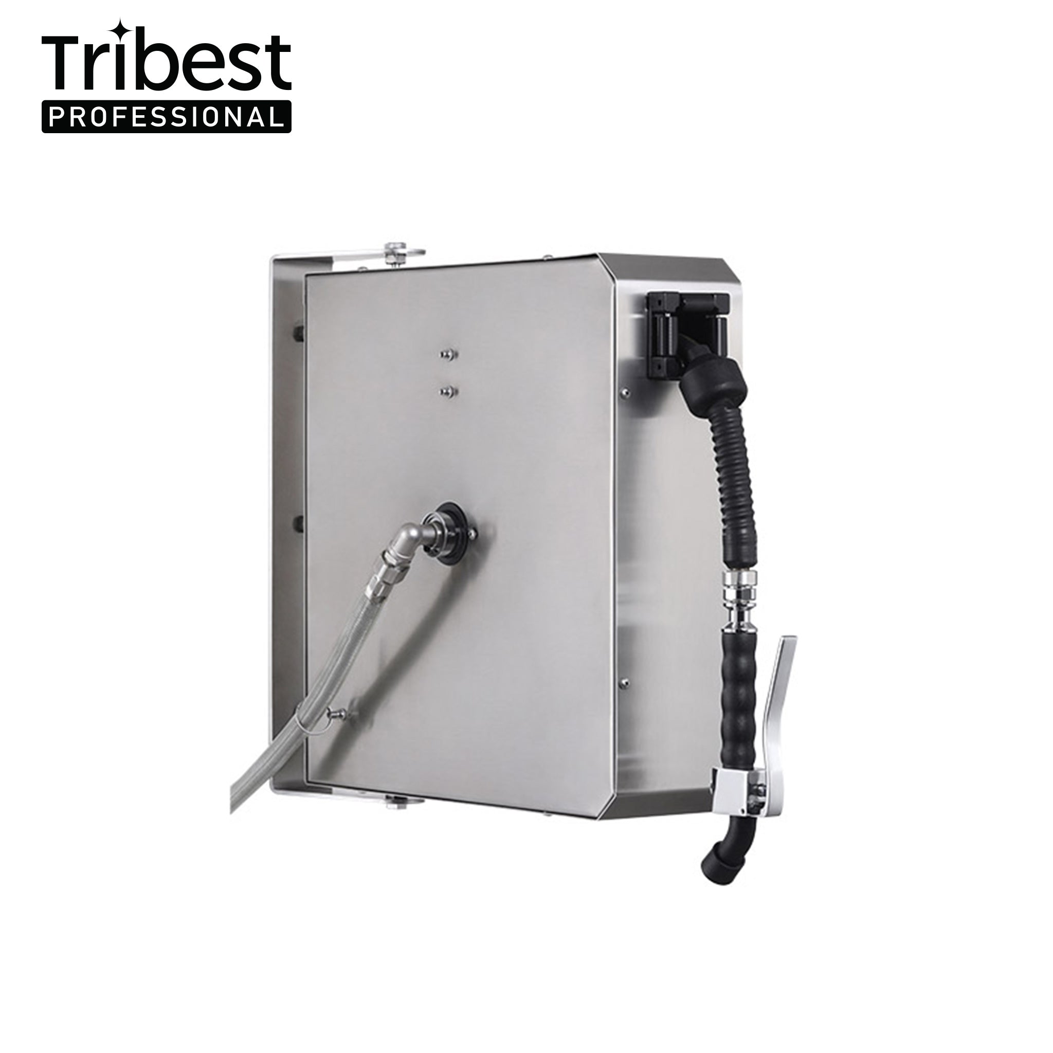 Retractable Pre Rinse Faucet with Hose Reel - 10 Meter Stainless Steel Commercial Kitchen Sprayer | Perfect for Restaurants, Food Trucks & Outdoor Cleaning