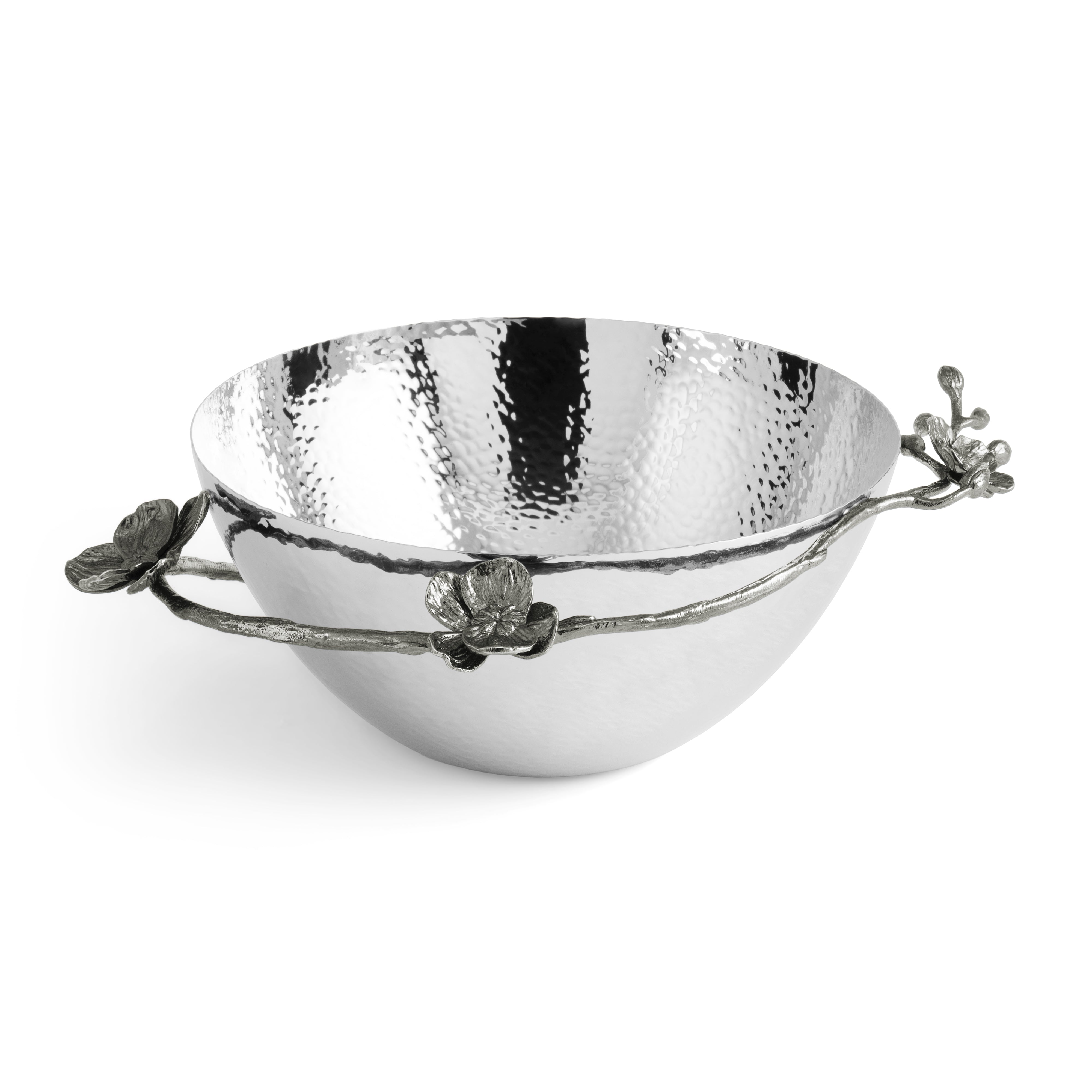 Premium Black Orchid Bowl - Elegant Ceramic Serving Dish for Salads, Desserts & Snacks | Perfect for Dining, Entertaining & Home Decor