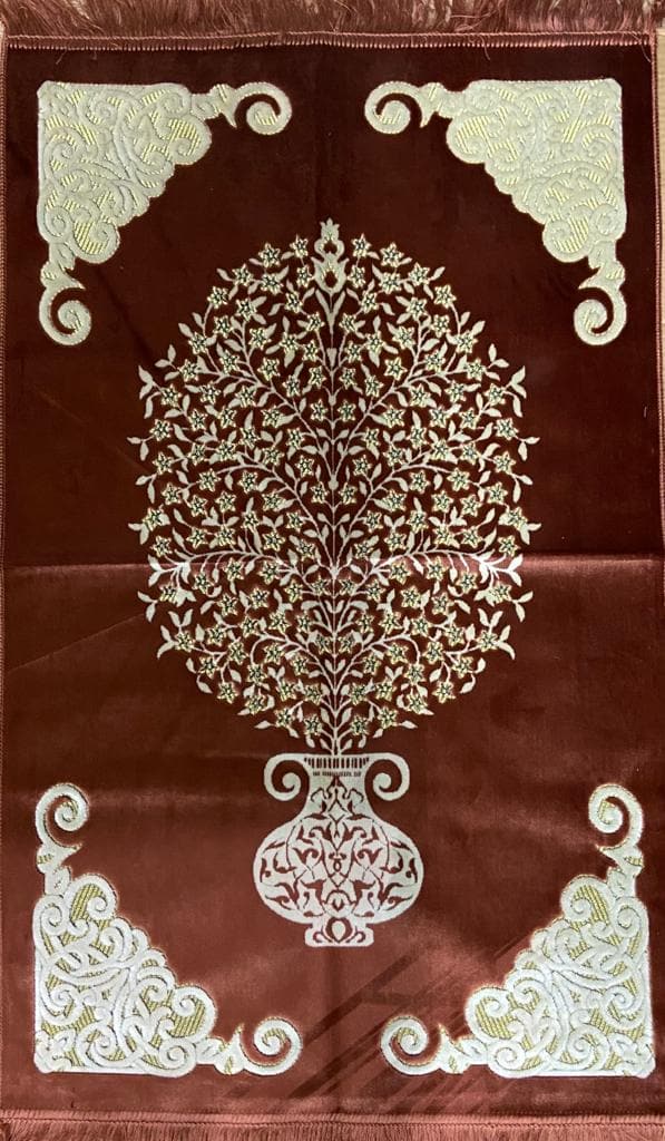 Premium Red Prayer Rug (Namazlag) - Soft & Durable Islamic Prayer Mat for Home, Mosque & Travel - Non-Slip Design for Comfortable Salah & Worship