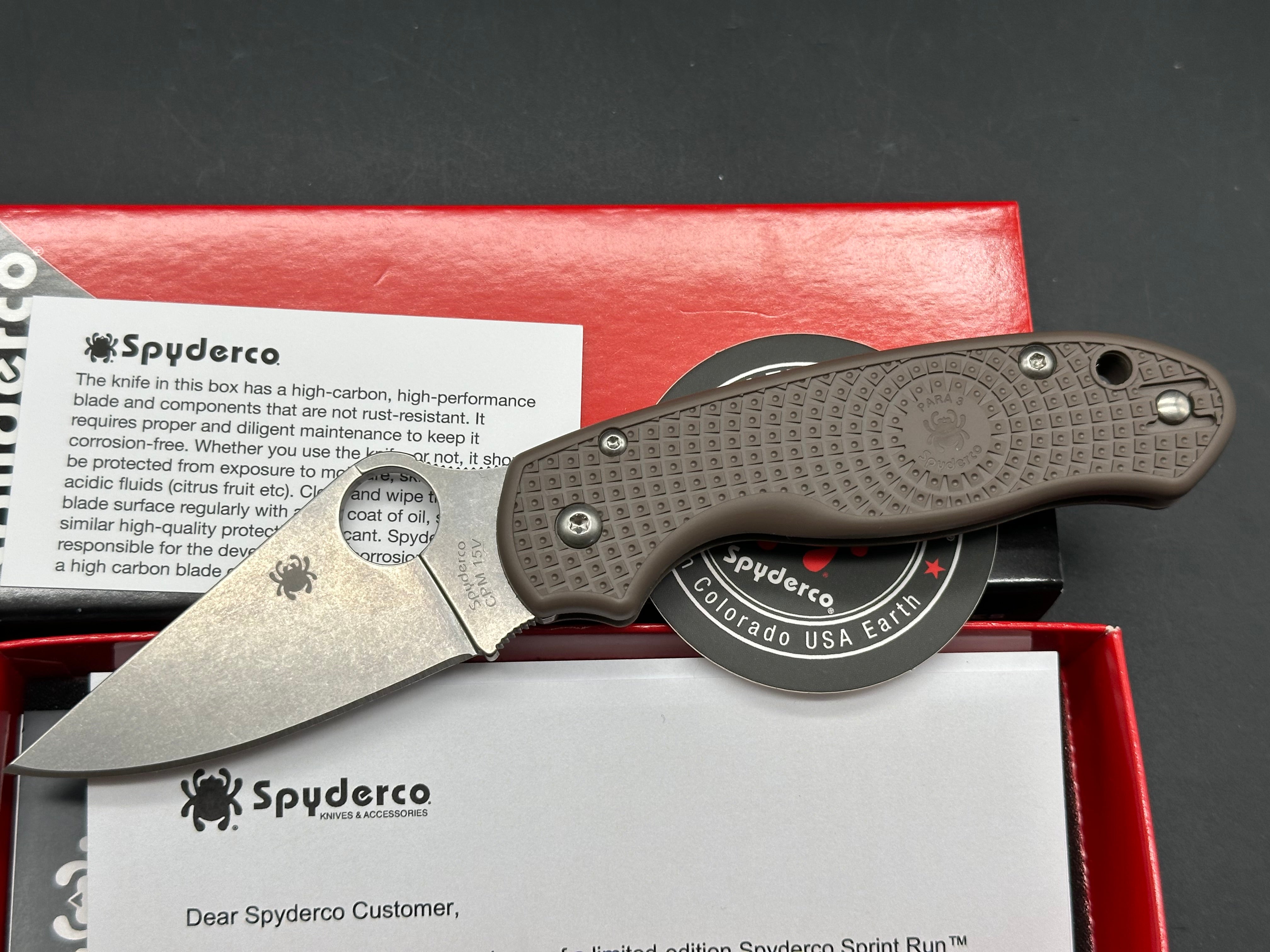 Spyderco Para 3 Lightweight Folding Knife - 2.93