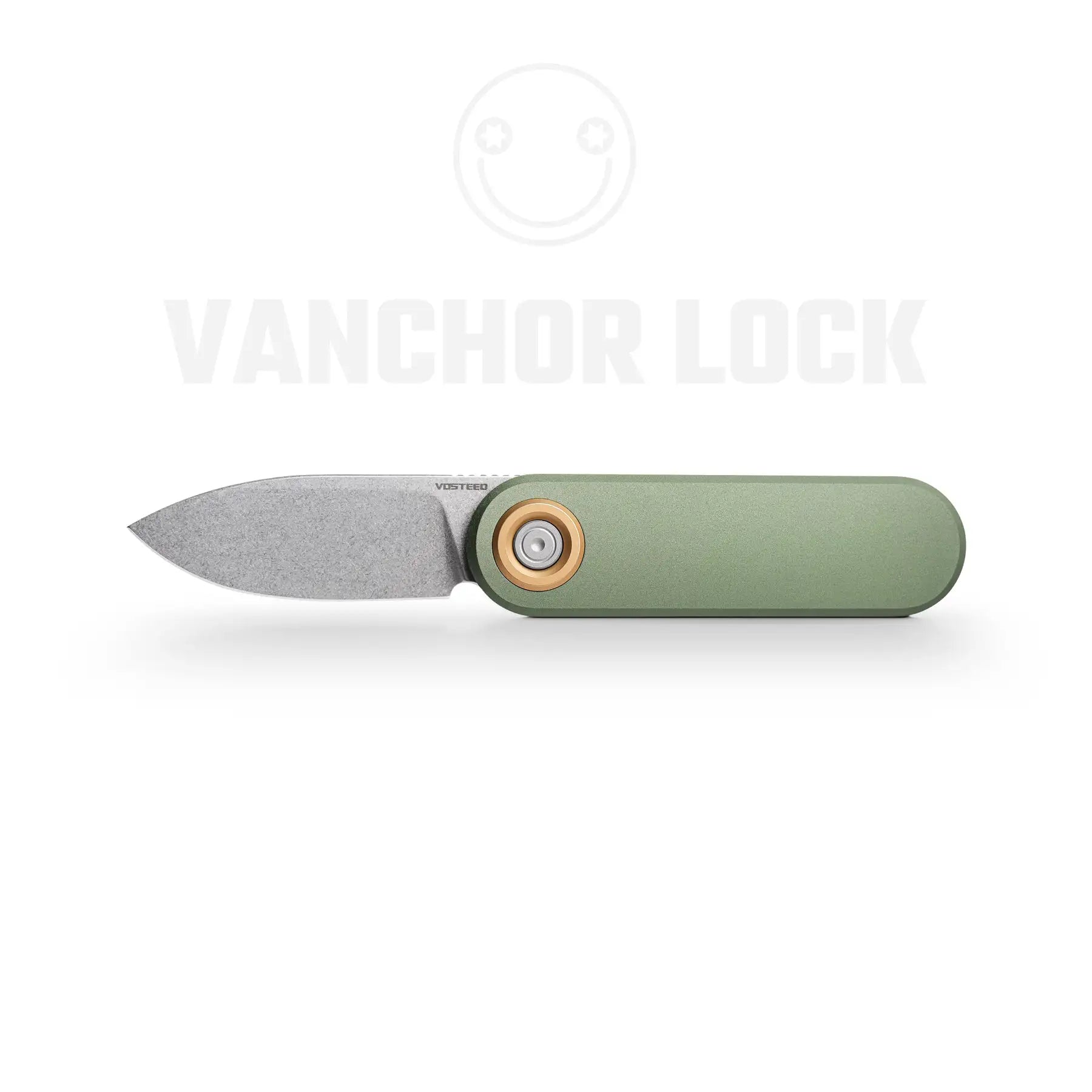 Premium Corgi V Pocket Knife - Green Aluminum Handle & 14C28N Stainless Steel Blade | A3702 | Perfect for Camping, Hiking & Everyday Carry (EDC)