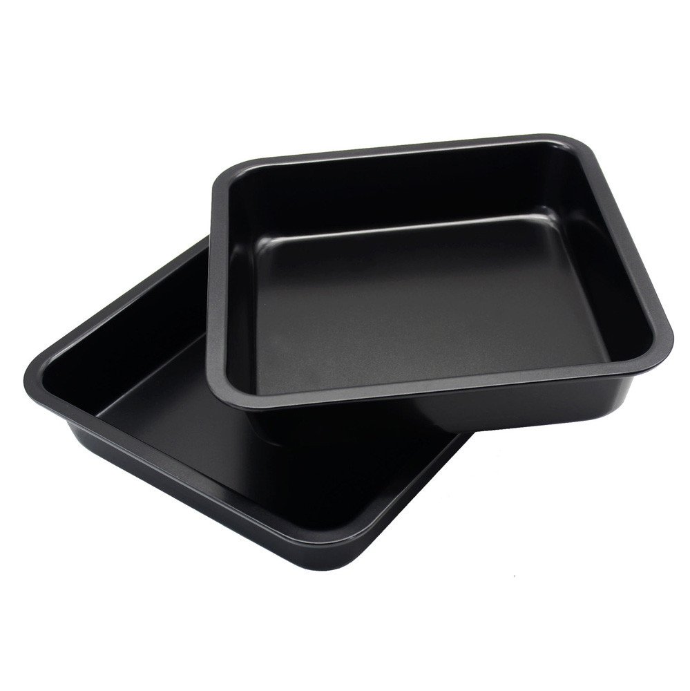 8 Inch Mini Square Cake Pan - Non-Stick Baking Pan for Perfect Cakes, Brownies & Bars - Ideal for Birthday Parties, Tea Time & Home Baking (BPA Free)