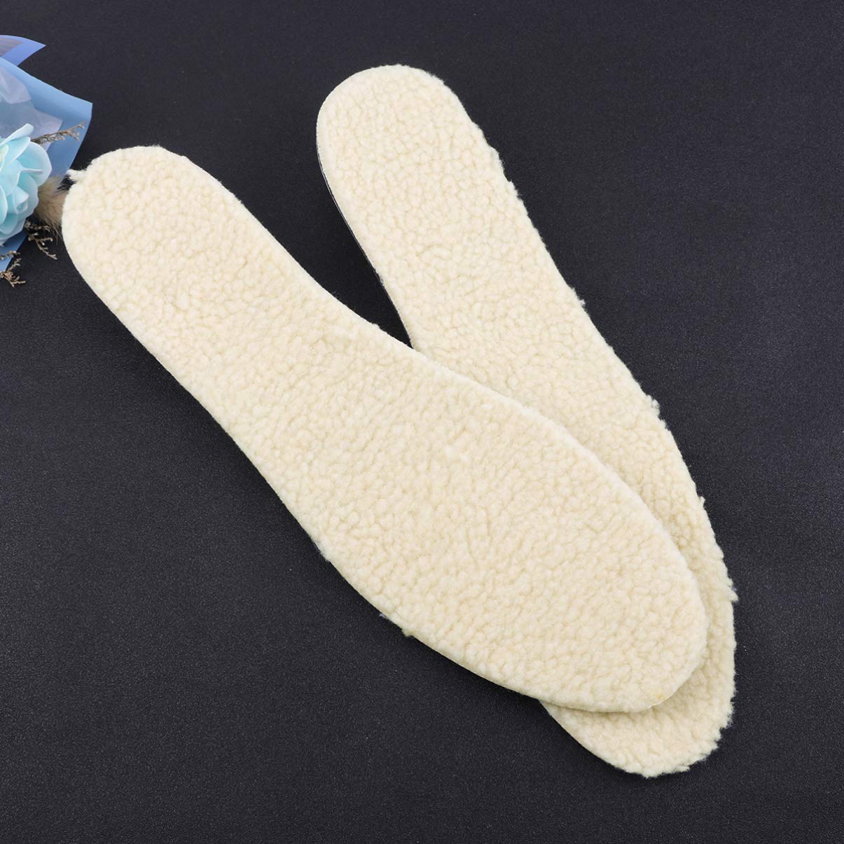 Exceart Orthotic Insoles for Women & Men - 1 Pair Cotton Height Increase Insoles, Thermal & Lift Support for Foot Pain Relief - Perfect for Shoes, Boots, and Winter Comfort