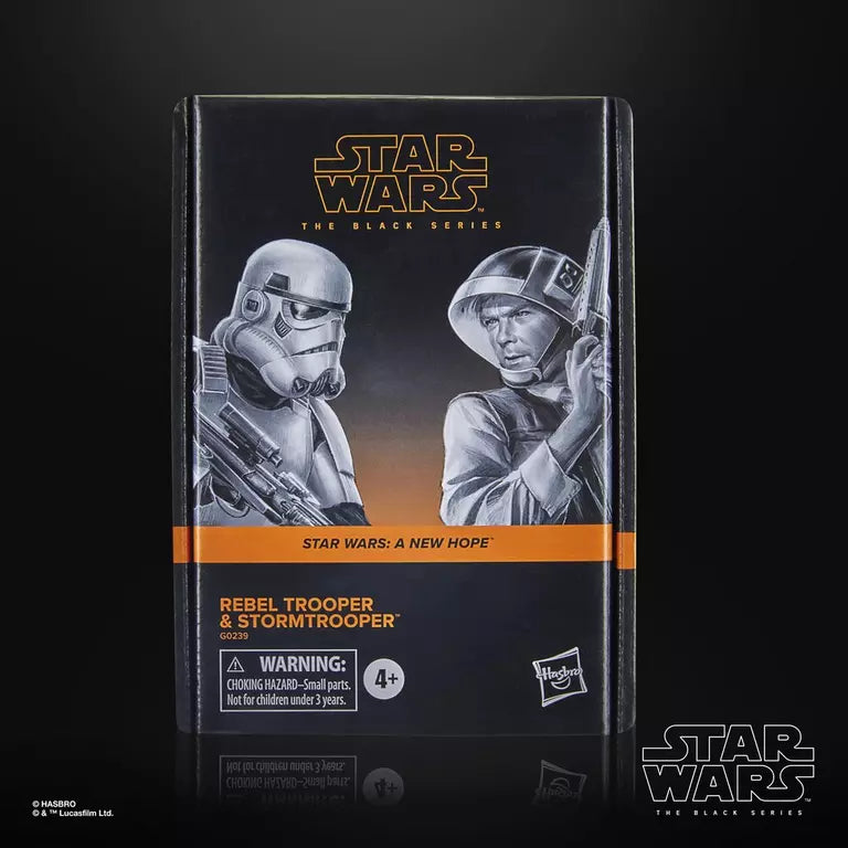 Star Wars The Black Series Rebel Trooper & Stormtrooper 2-Pack Action Figures – Collectible 6-Inch Scale Toys for Display & Star Wars Fans | Battle Scenes & Shelf Decor
