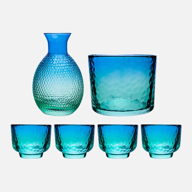 Exquisite Peacock Sake Jug Set - Traditional Japanese Ceramic Sake Set with 2 Cups - Perfect for Sake Tasting, Japanese Tea Ceremony & Home Decor