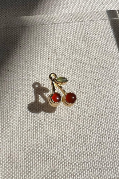 Sweet Cherry Charm Necklace - Dainty Cherry Pendant Jewelry for Women - Perfect Gift for Her, Birthday, Anniversary, Valentine's Day - Elegant Everyday Wear & Special Occasions