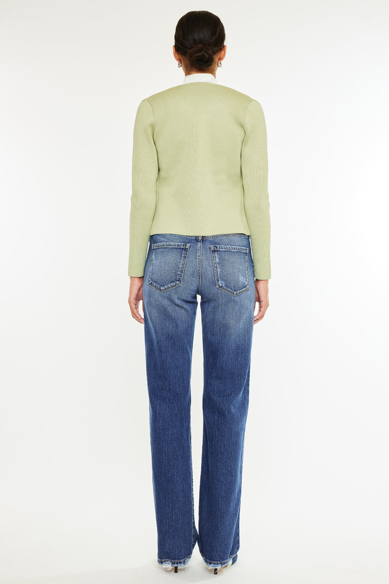 Rowan Premier Mid Rise Baggy Jeans for Women - Comfortable Loose Fit Denim Pants for Casual Wear & Street Style