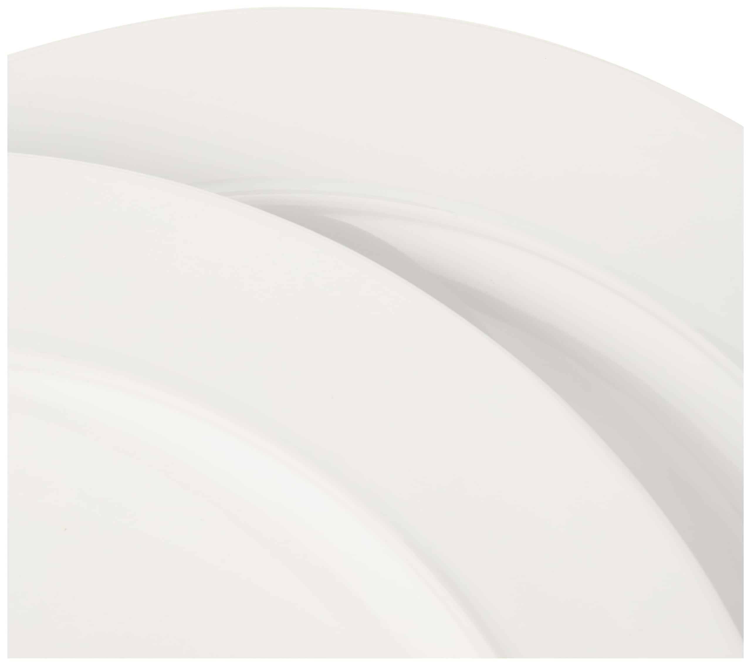 Denby White Porcelain Dinner Plates Set of 2 - 29cm Large Plates, Dishwasher & Microwave Safe, Chip & Crack Resistant Glazed Tableware - Perfect for Everyday Dining, Dinner Parties & Restaurant Use
